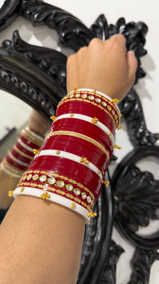 Premium Bridal Choora with pachi kangan