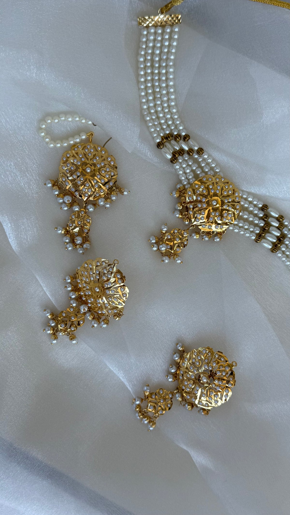 Real jadau gold plated necklace