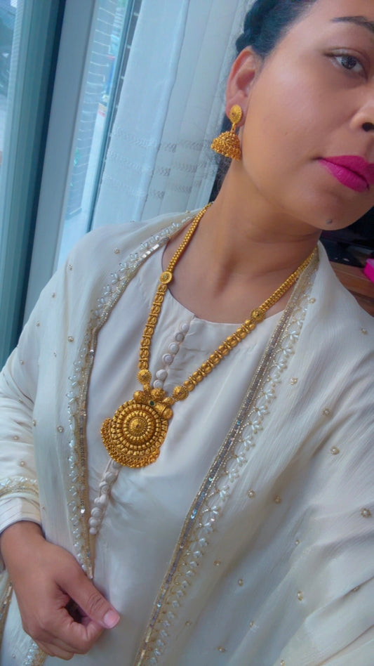 Antique Look Raani Haar – Traditional Bridal Necklace Set sandookh collection