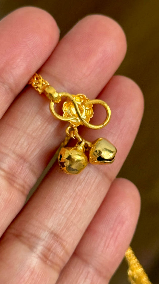 Gold plated anklets Sandookh collection