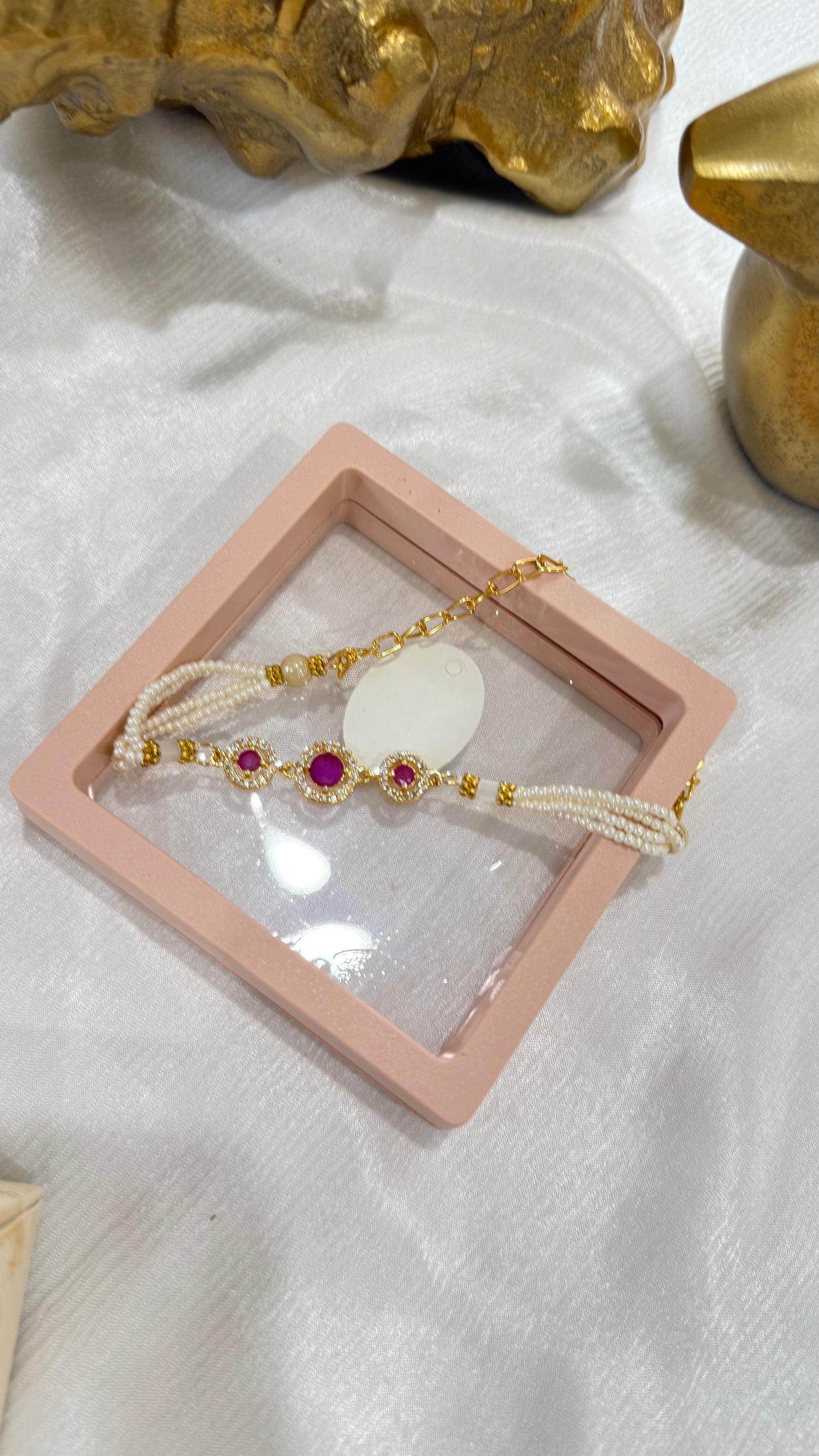 Elegant Lumba rakhi for bhabi