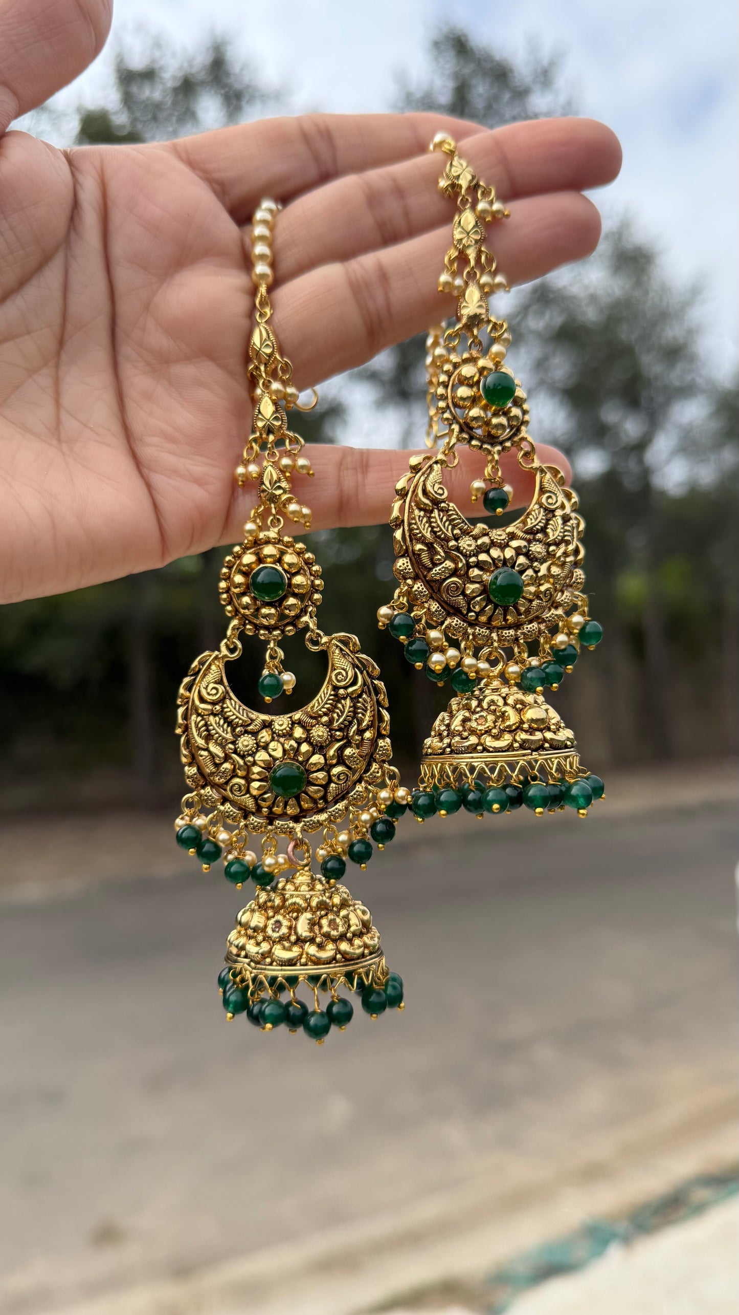 Gold plated earrings Sandookh collection