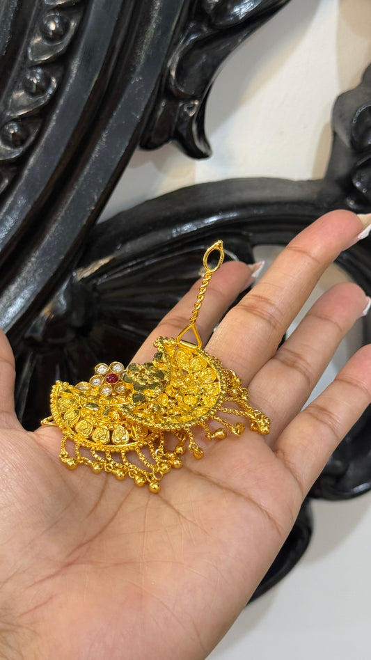 Gold plated hair clip (sui ) sandookh collection