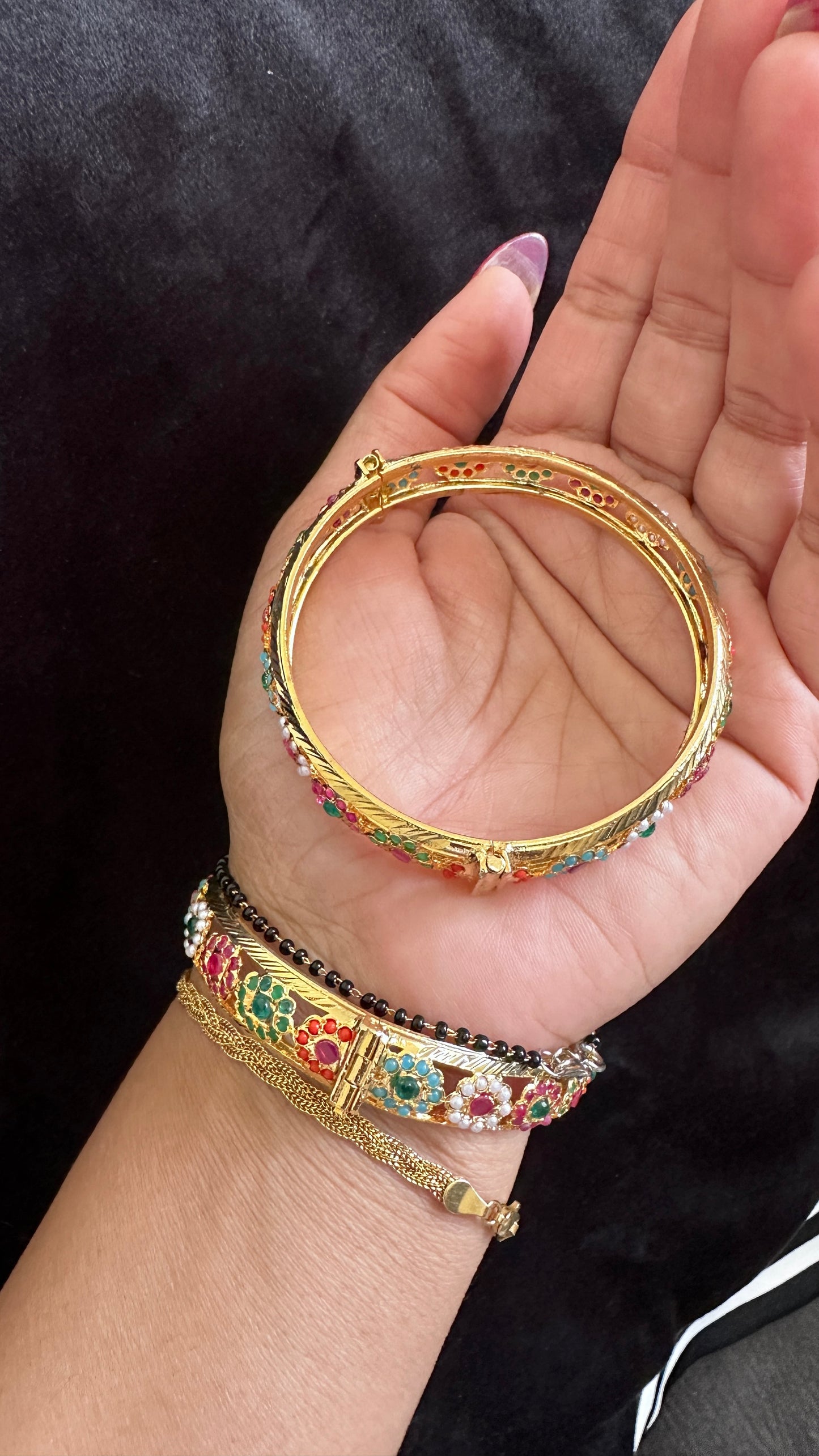 real Jadau Kangan openable