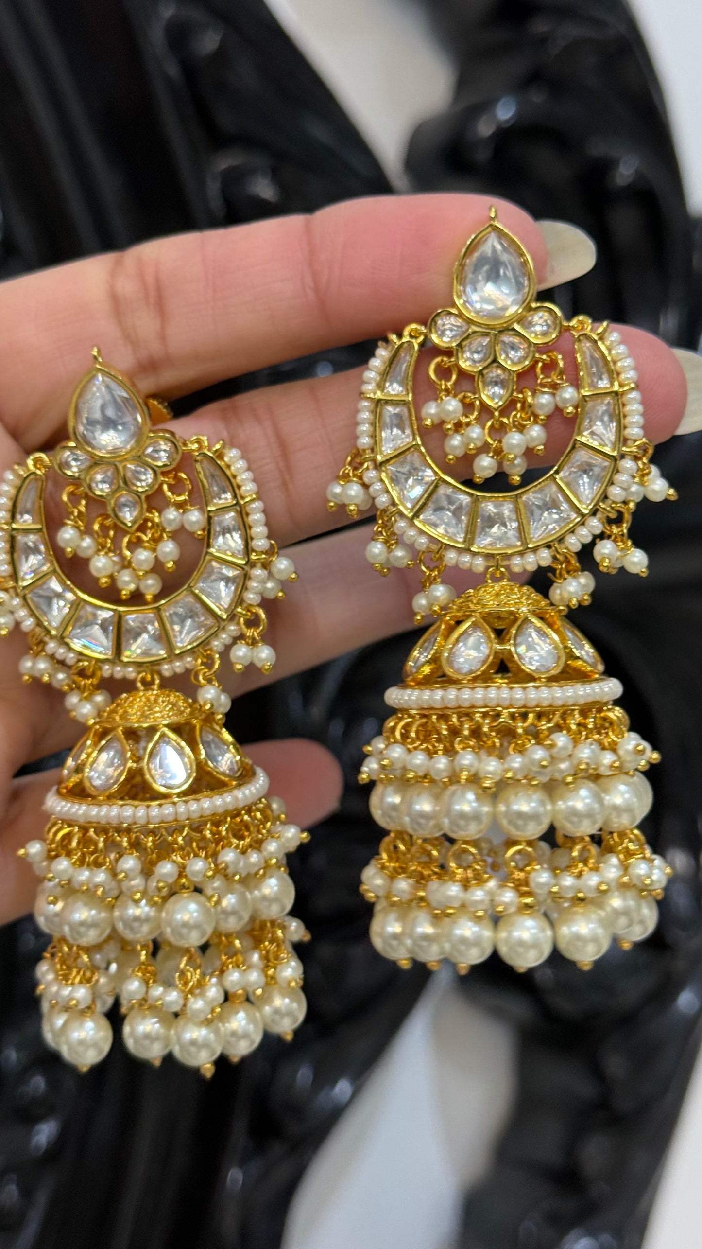 Gold Plated Kundan Necklace with Earring and Tikka Bridal Jewellery Australia