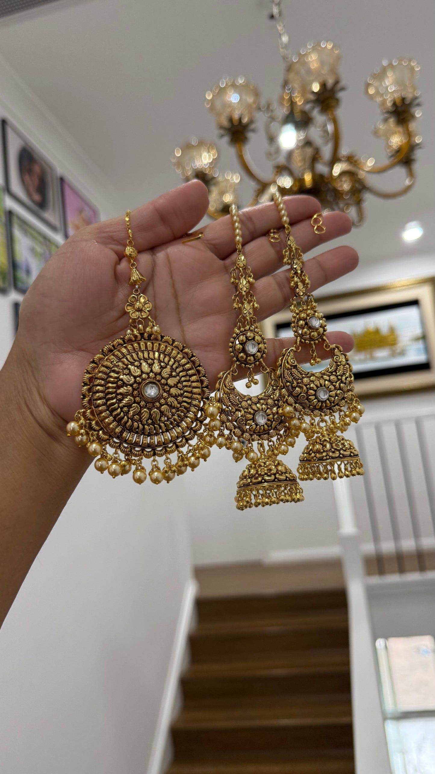 Gold plated earrings Sandookh collection