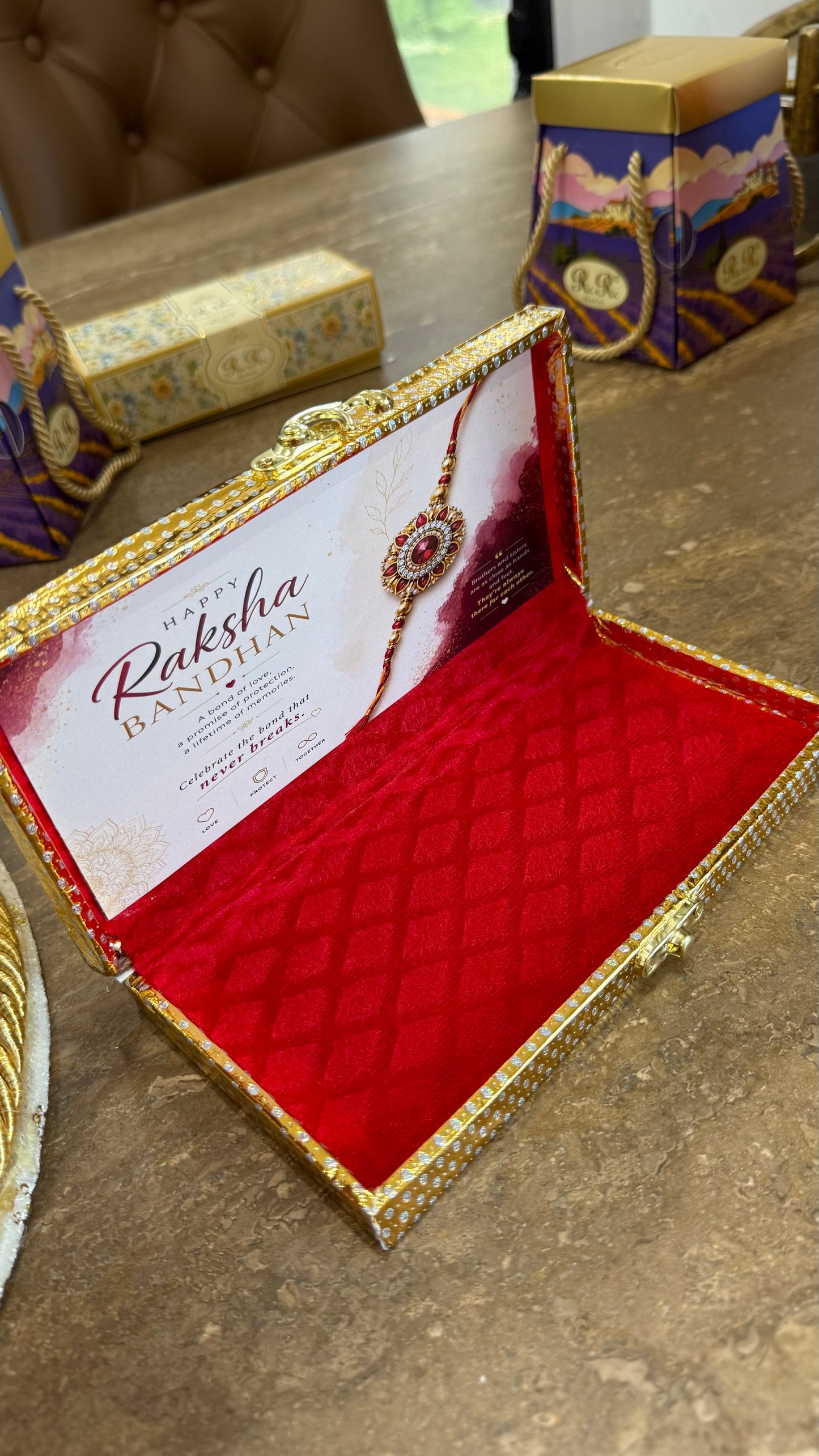 rakhi gift hamper empty box