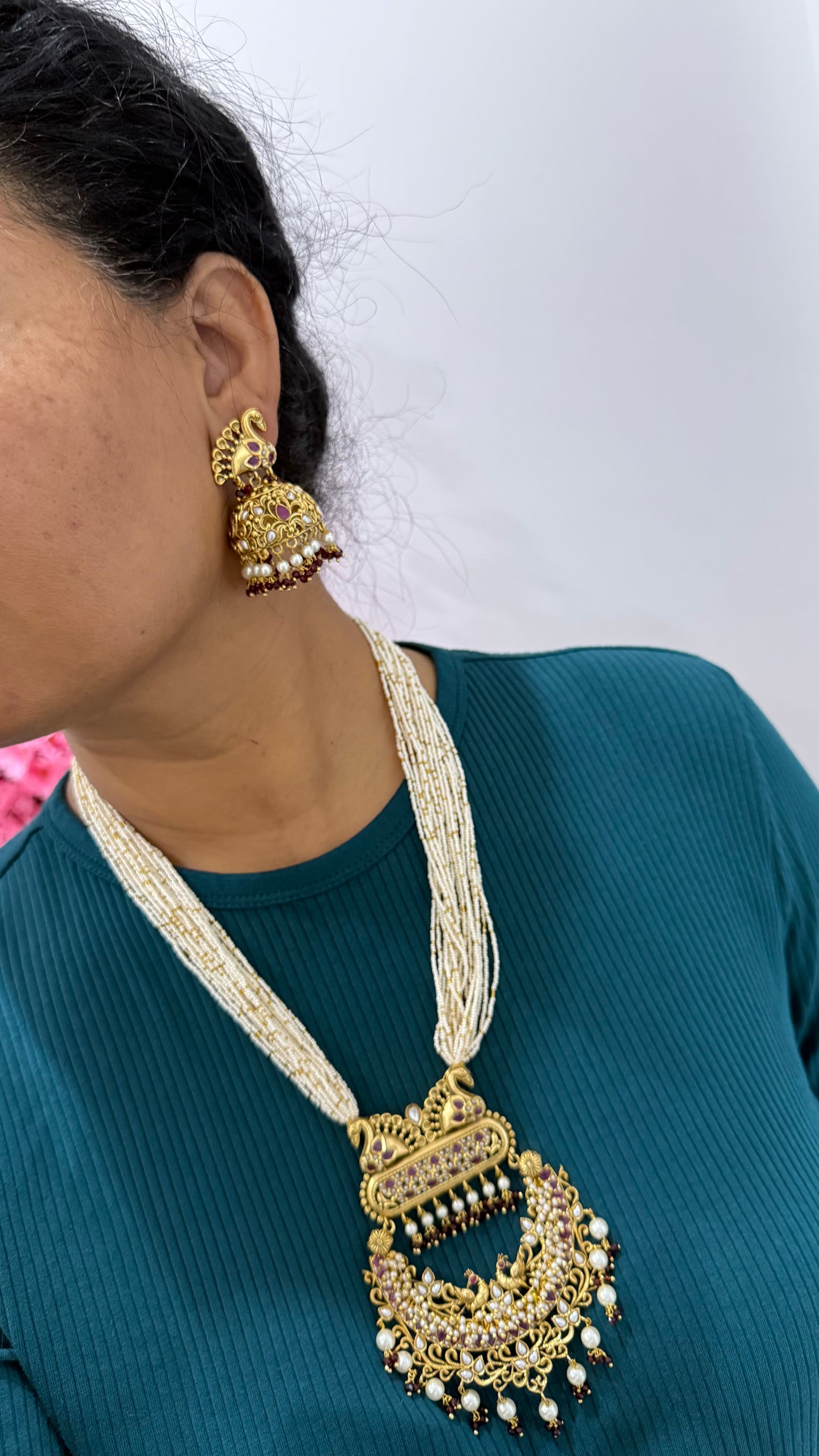 Antique Look long necklace rani haar
