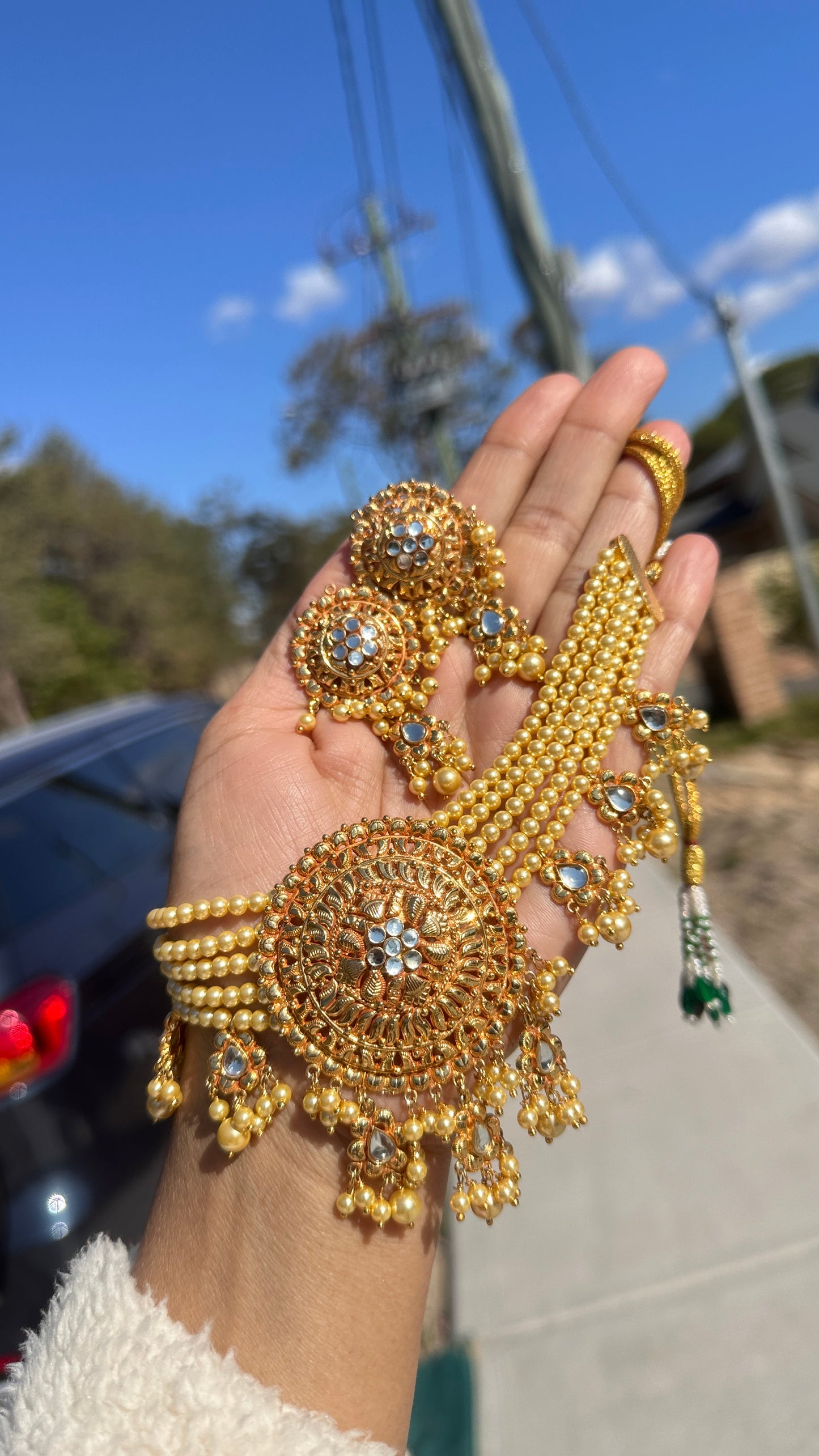 Gold plated necklace Sandookh collection
