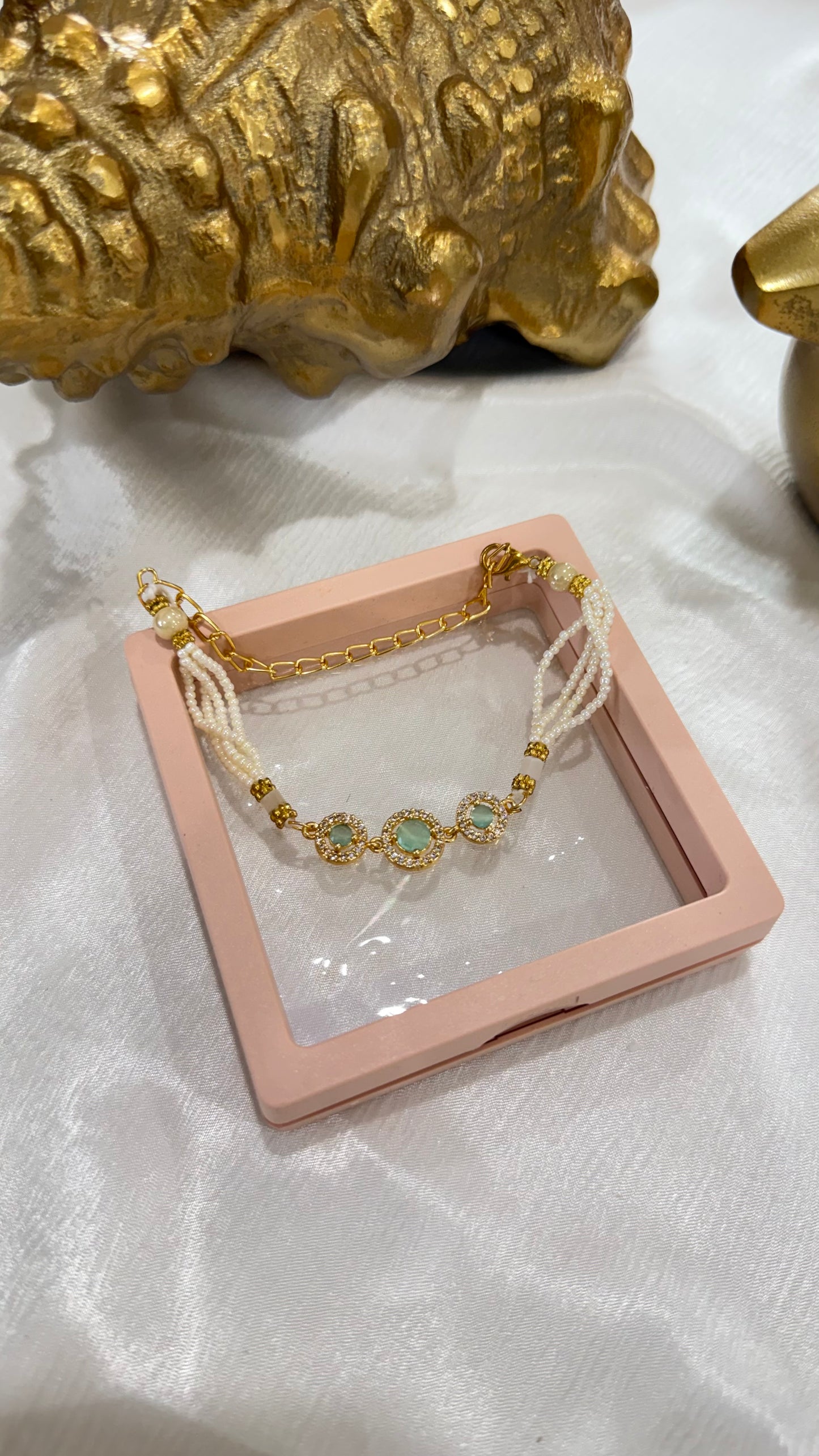 Elegant Lumba rakhi for bhabi