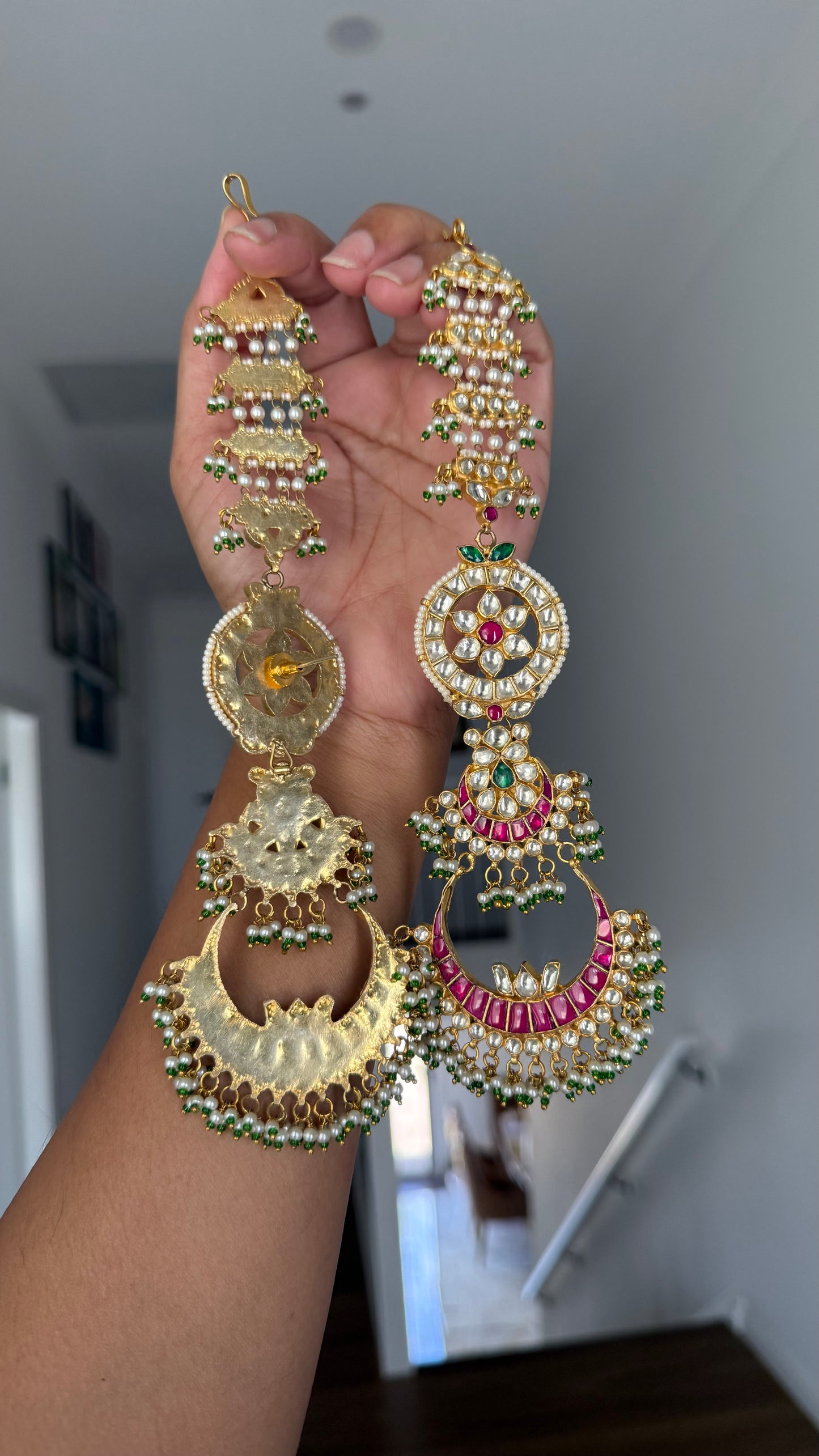 Pachi Kundan earrings