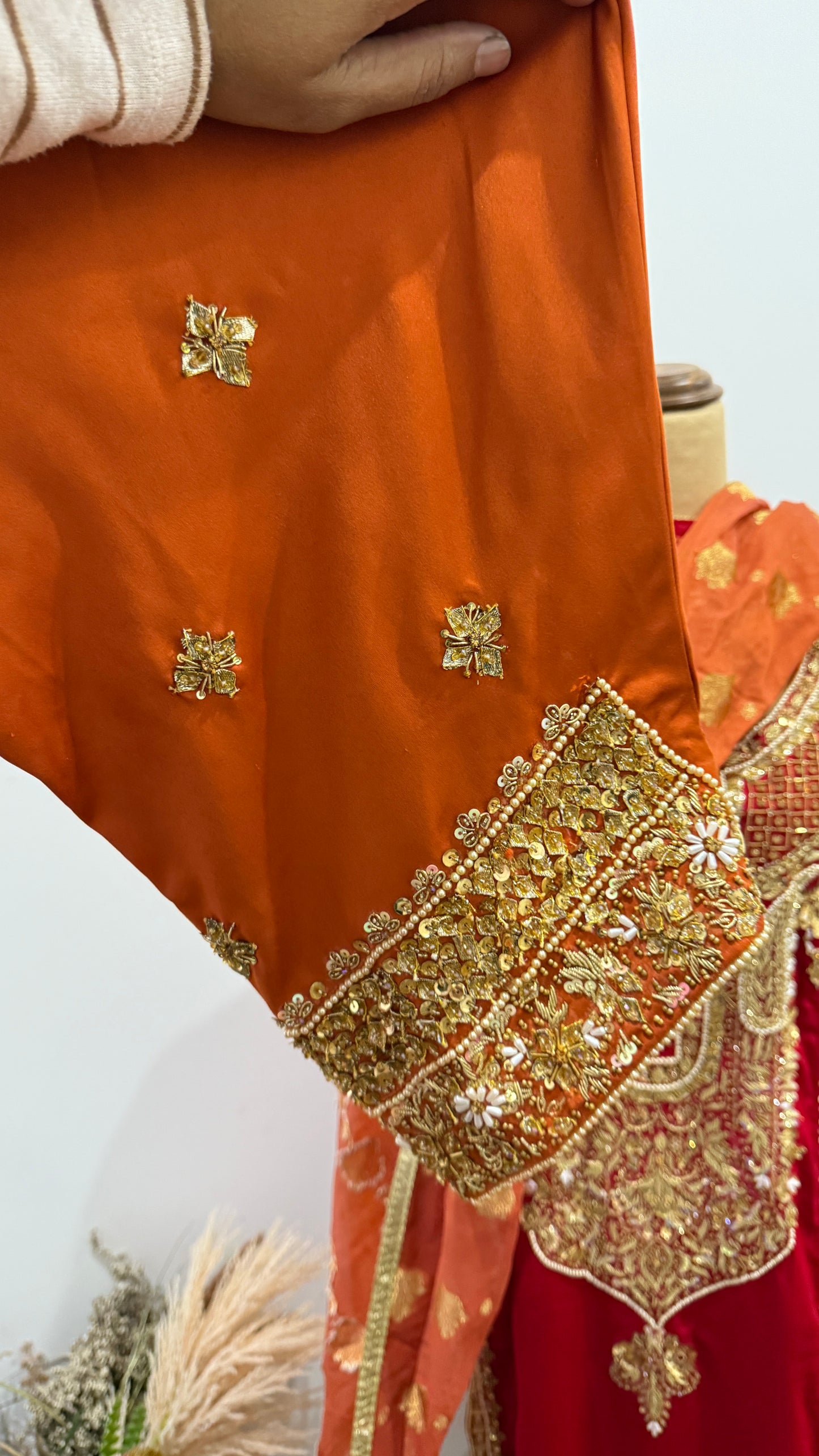 party wear salwar suit red