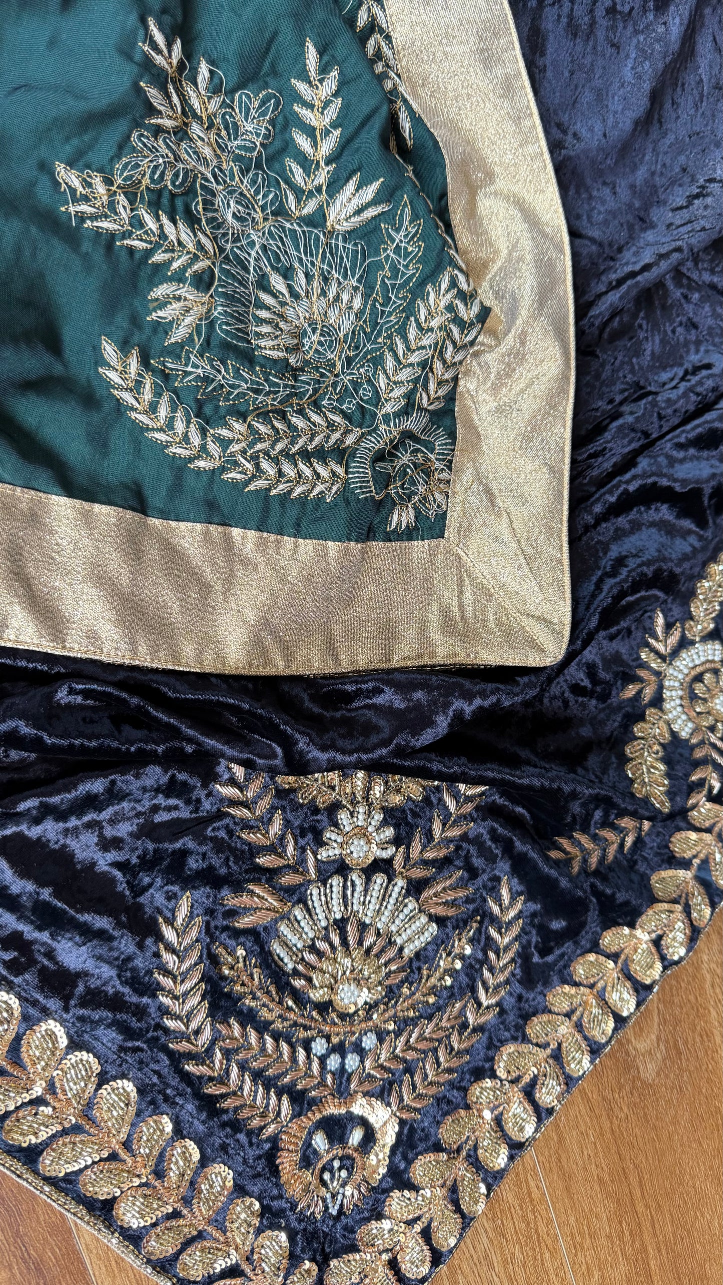 Black Luxurious Velvet Shawl for Winter | Warm & Elegant Wraps shawl/dupatta for bride or groom