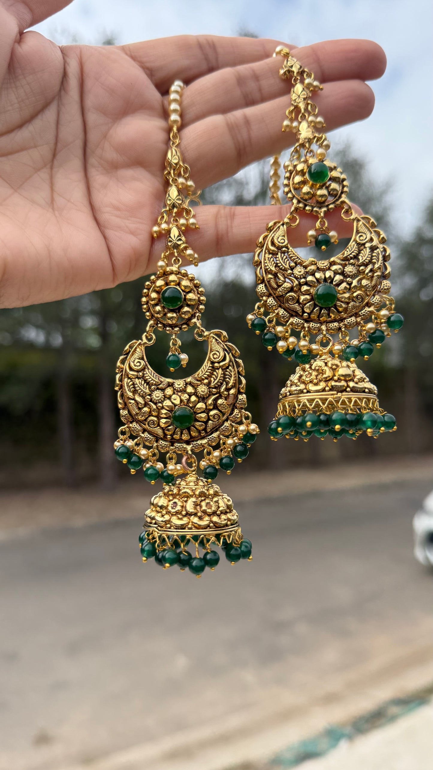 Gold plated earrings Sandookh collection