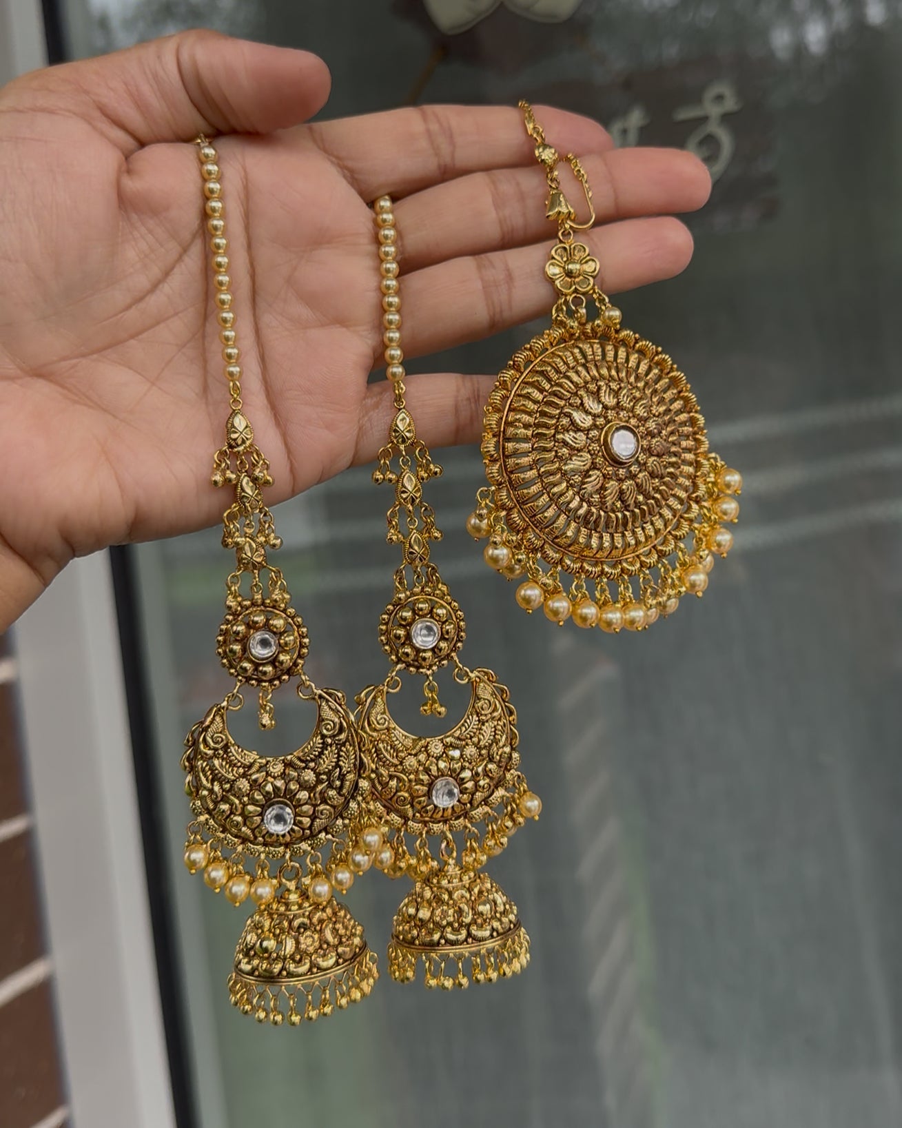 Gold plated earrings Sandookh collection