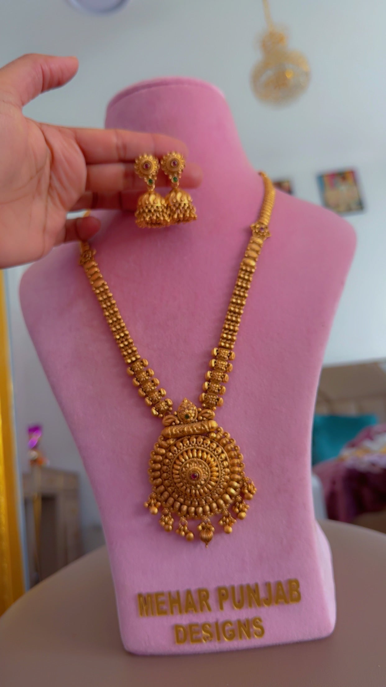 Antique Look Raani Haar – Traditional Bridal Necklace Set sandookh collection