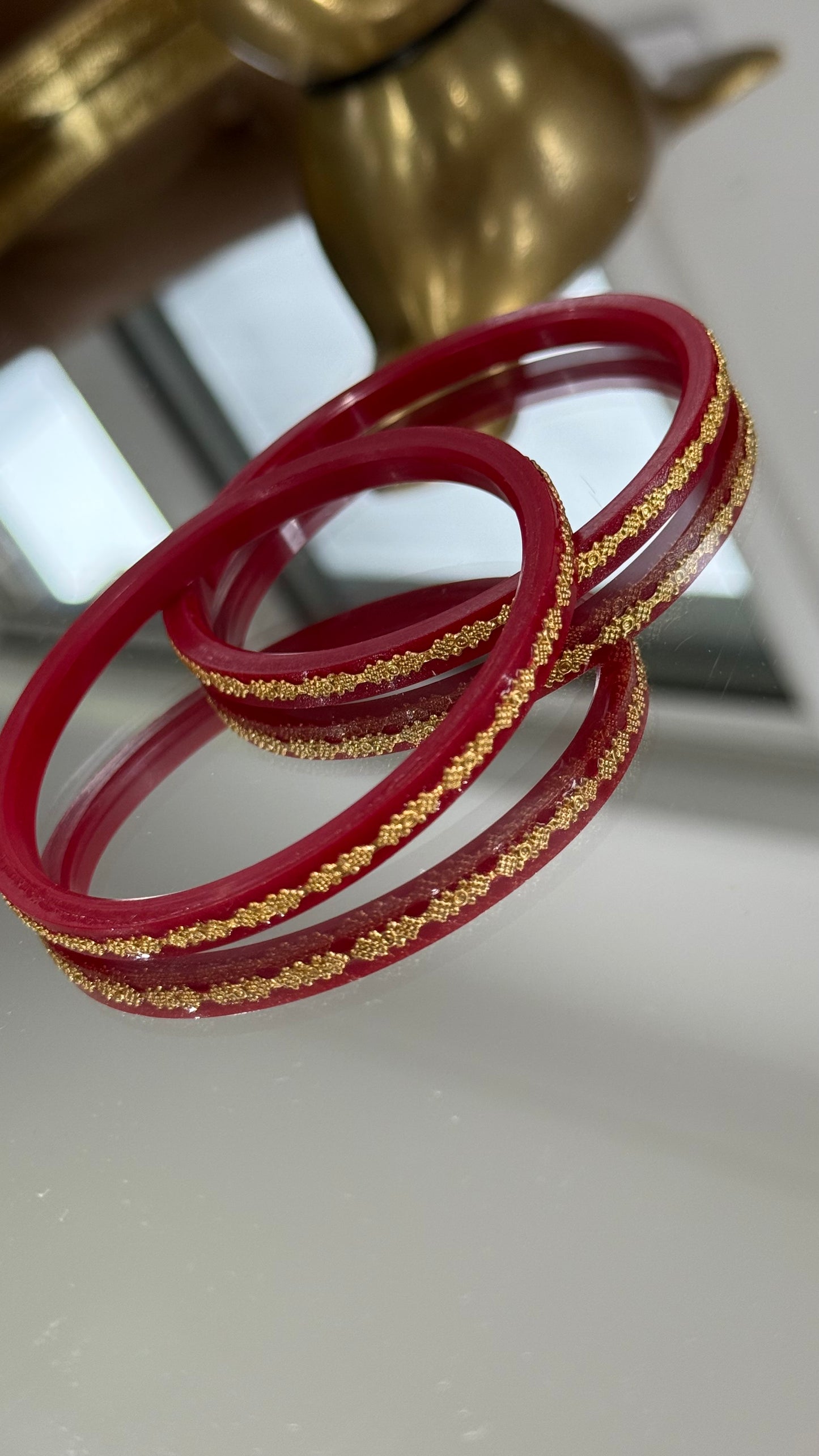 Premium Bridal Choora Bangles – Smooth, Round & Easy to Slide