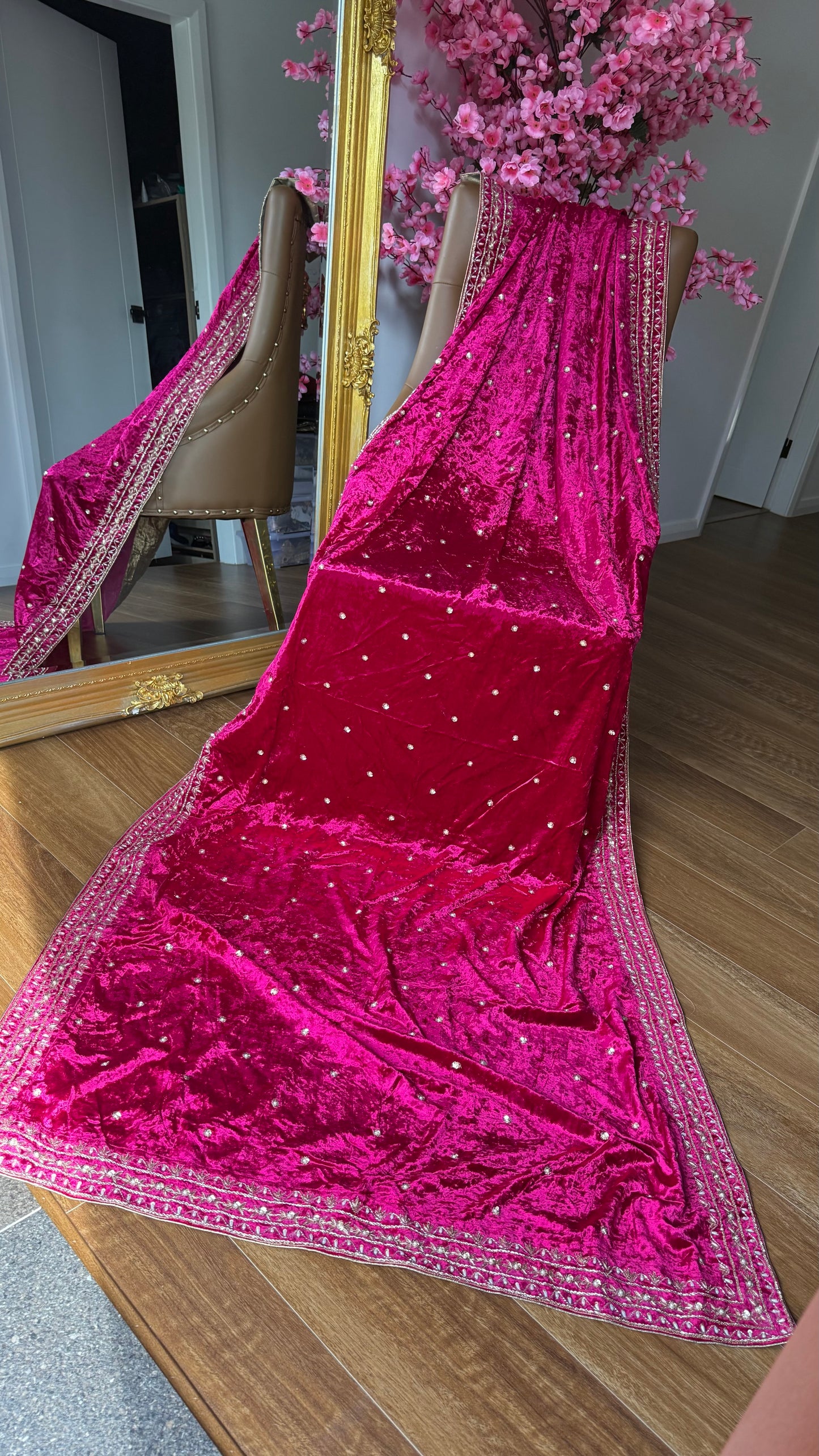 Luxurious Velvet Shawl for Winter | Warm & Elegant Wraps shawl/dupatta for bride or groom