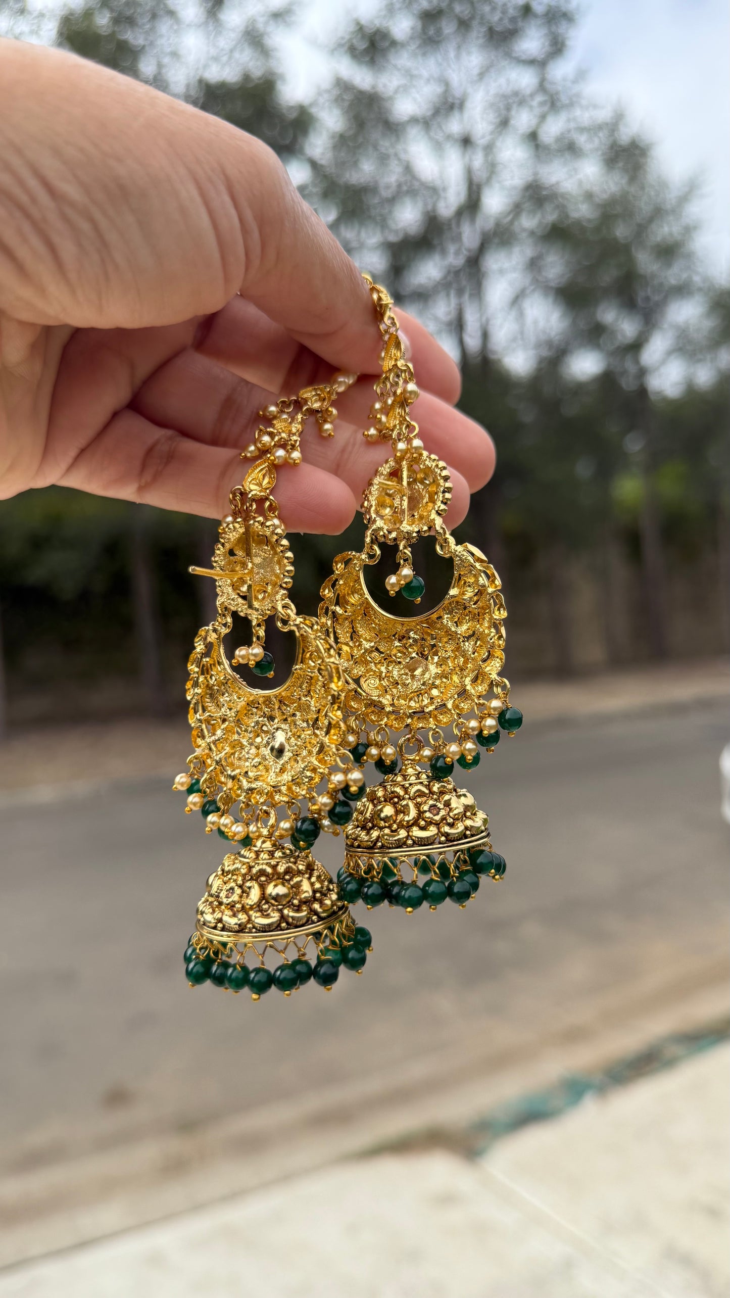 Gold plated earrings Sandookh collection