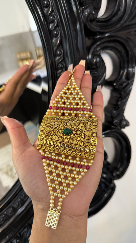 Gold Plated Bahi Bracelet for Women | Traditional Indian Jewellery Australia