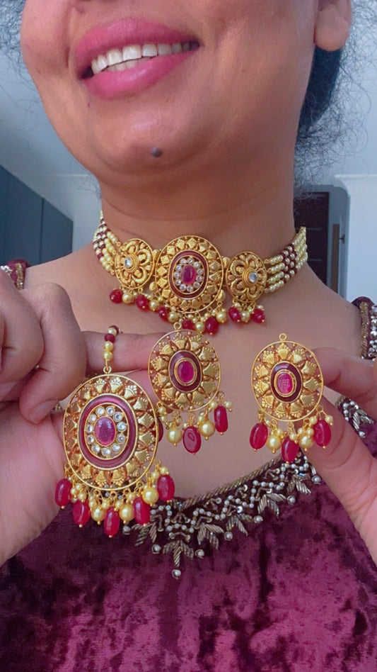 Gold-plated necklace for women