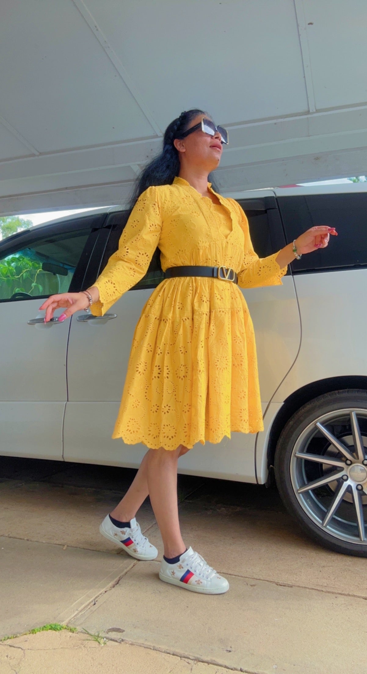 Chikankari cotton short outfit
