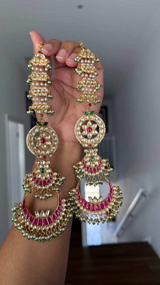 Pachi Kundan earrings