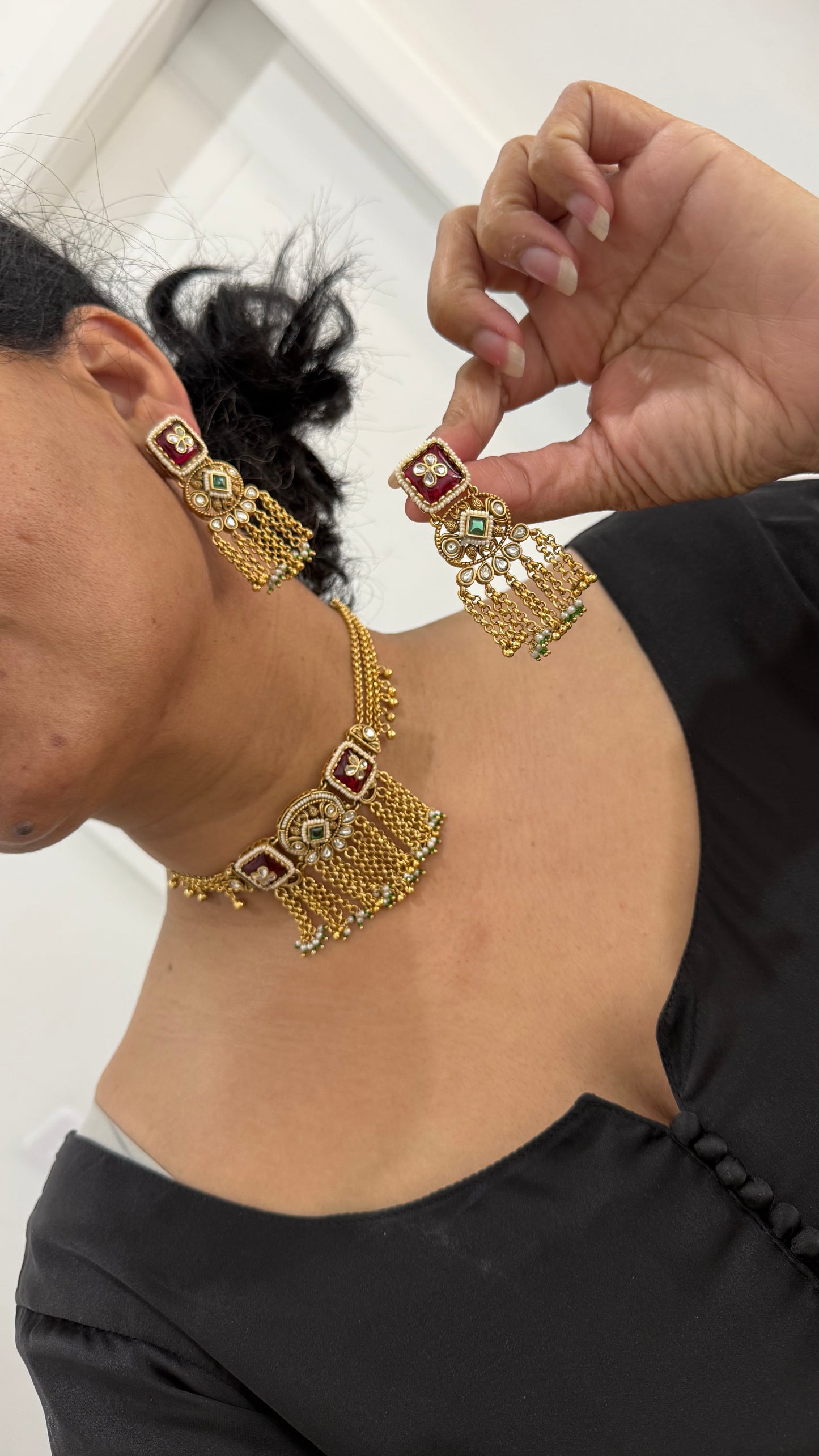 Heritage Jewellery Antique look necklace sandookh collection