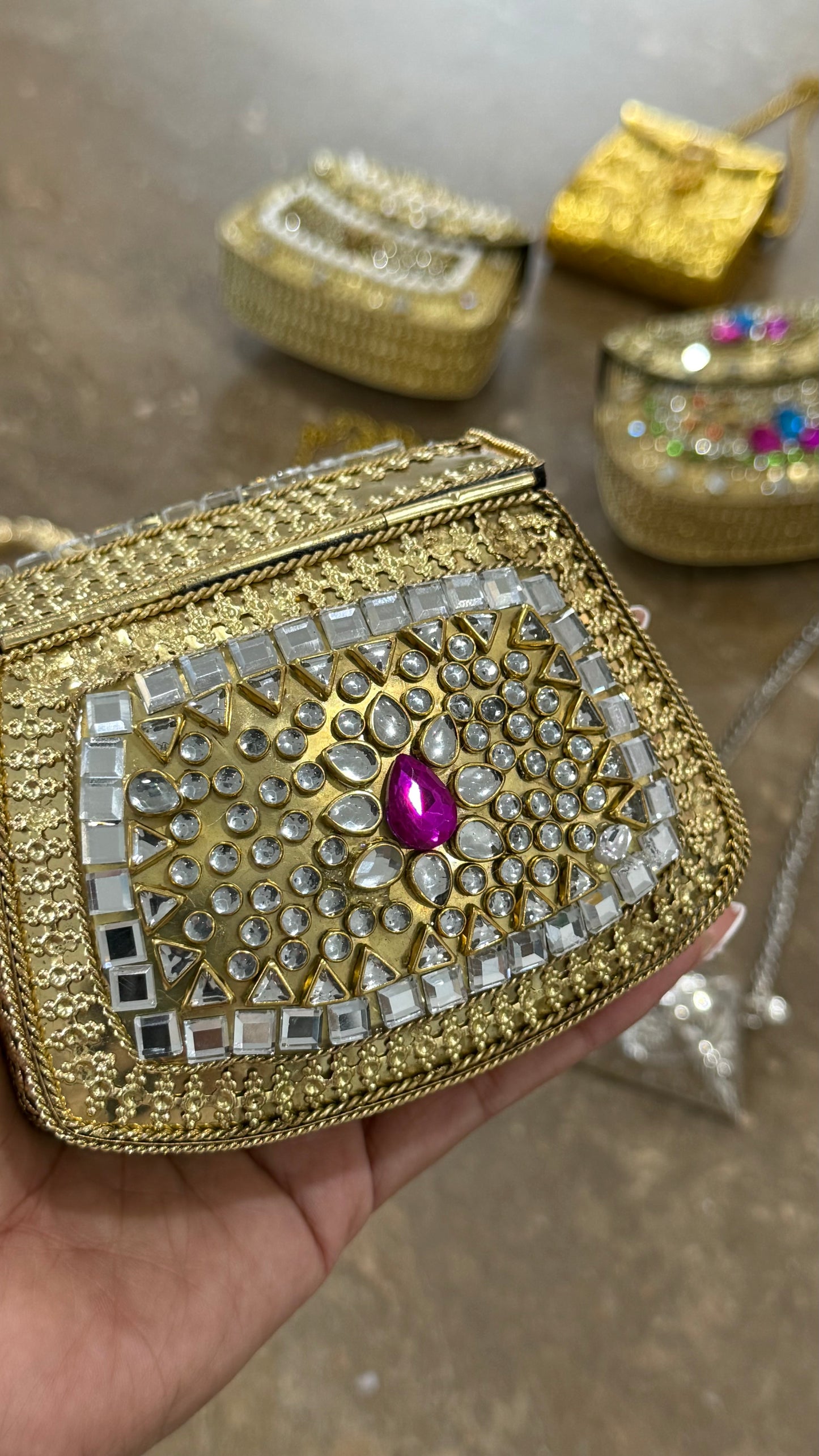 Designer Party Handbags evening clutch ( Mini Bag )