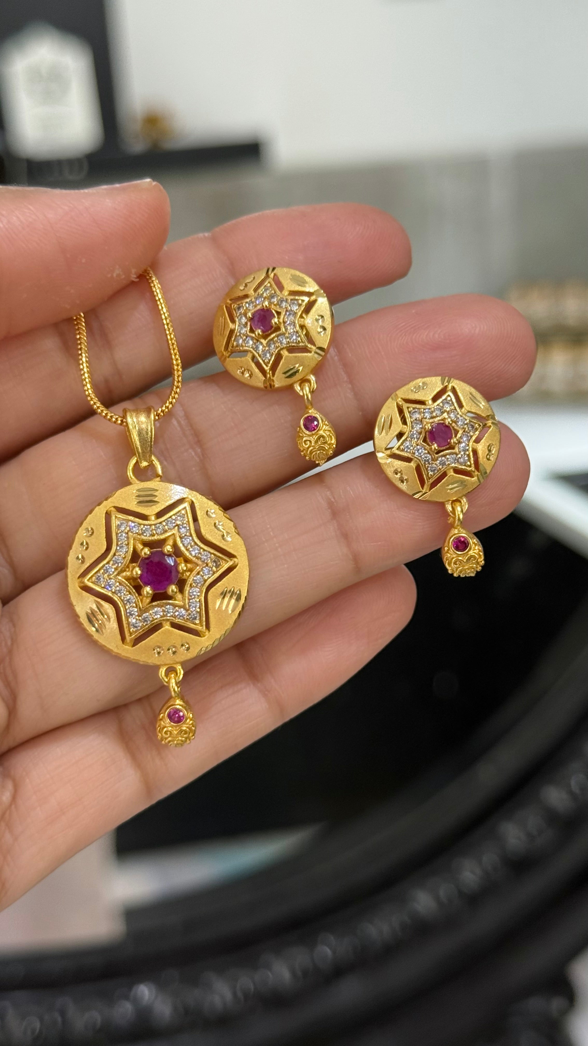 Necklace Set Latest Gold Kitty Set Gold Chain Design Of Kitty Set