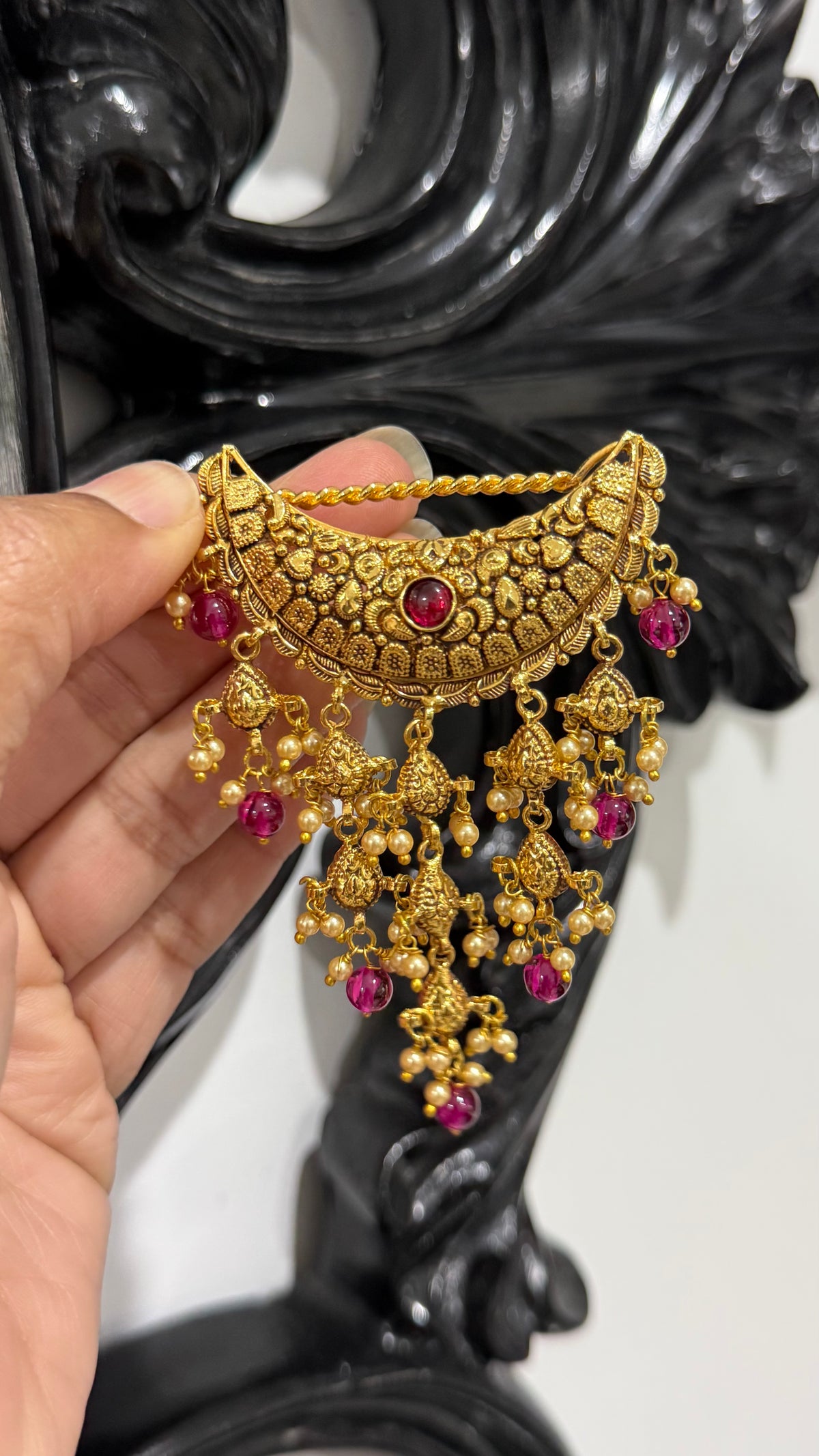 Gold plated hair clip (sui ) sandookh collection