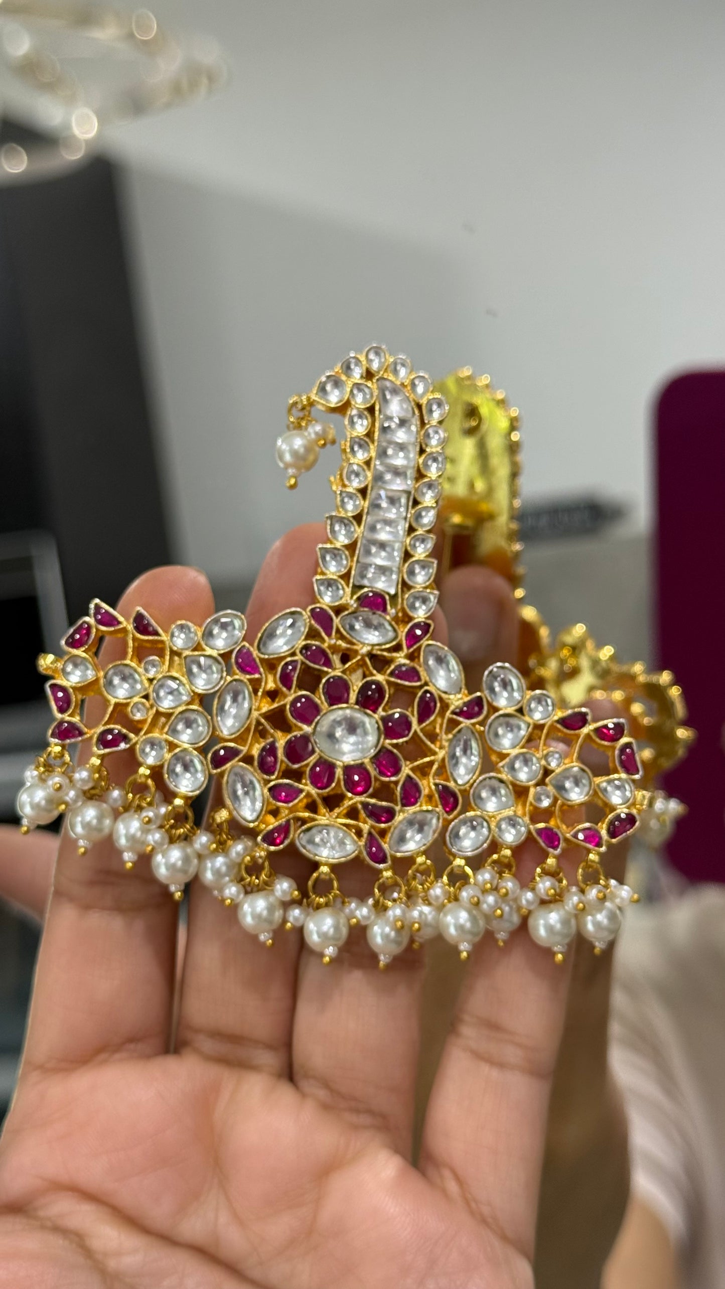 Handcrafted Wedding Kalgi Pachi – Groom/Men Turban Accessory | Gold-Plated | Mehar Punjab Designs