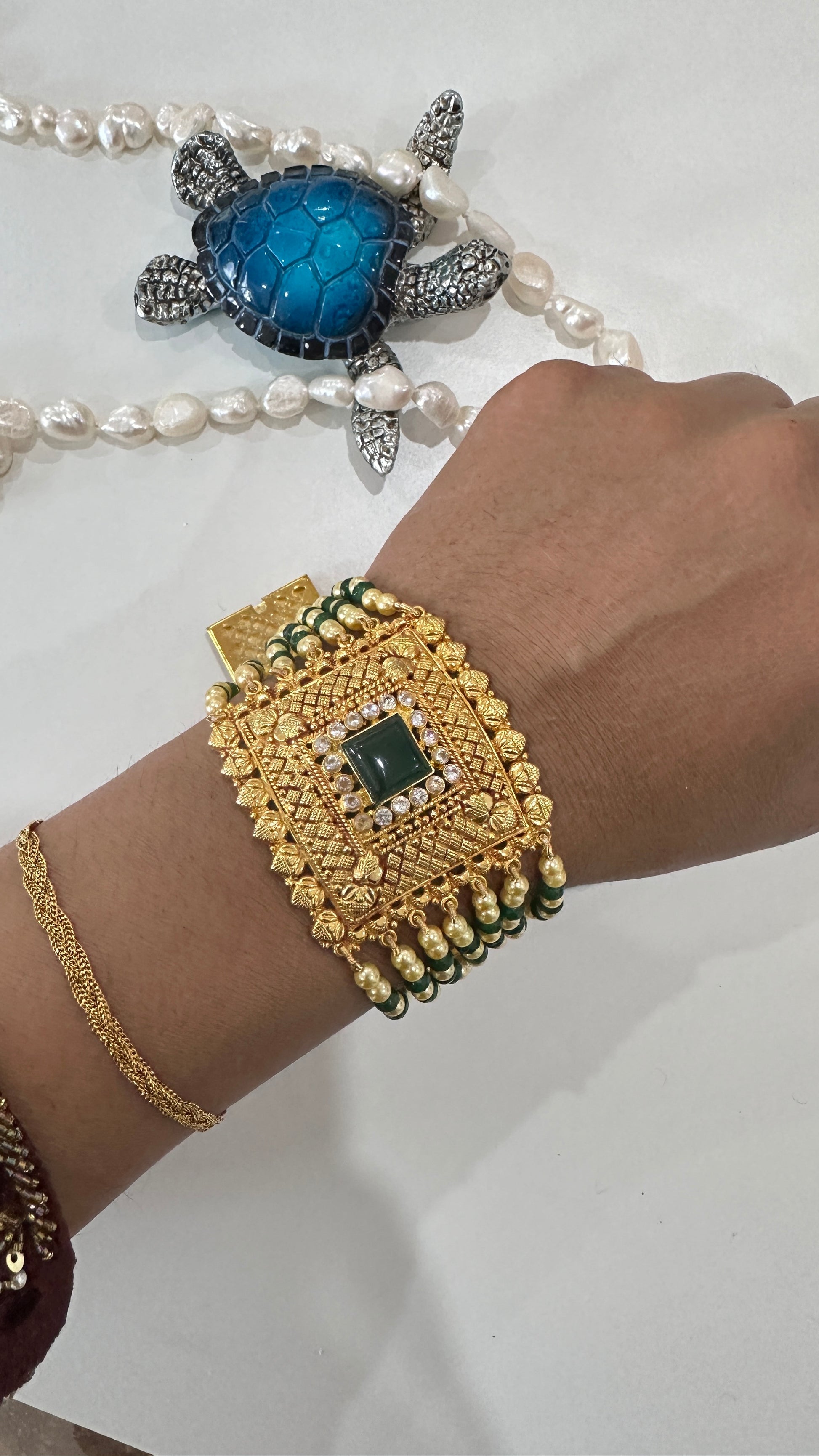 Gold-plated bahi bracel Affordable gold-plated jewelry Buy gold-plated bahi