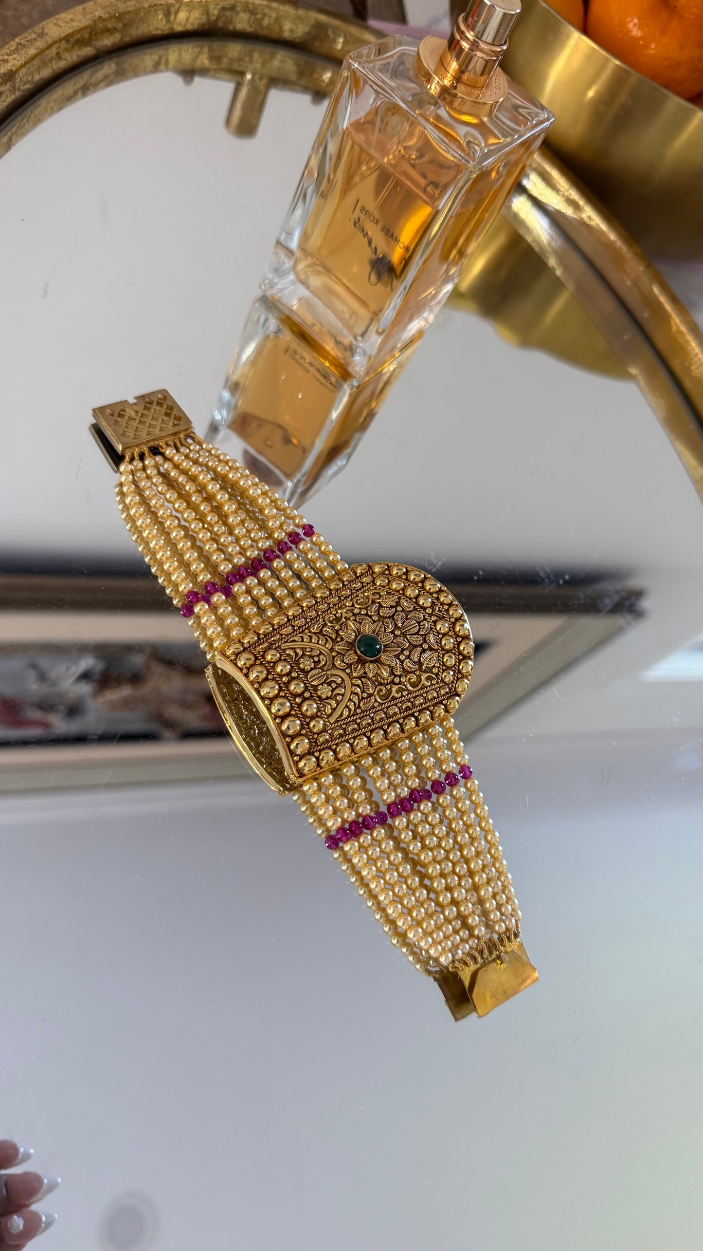 Gold-plated bahi bracelet Sandookh Collection