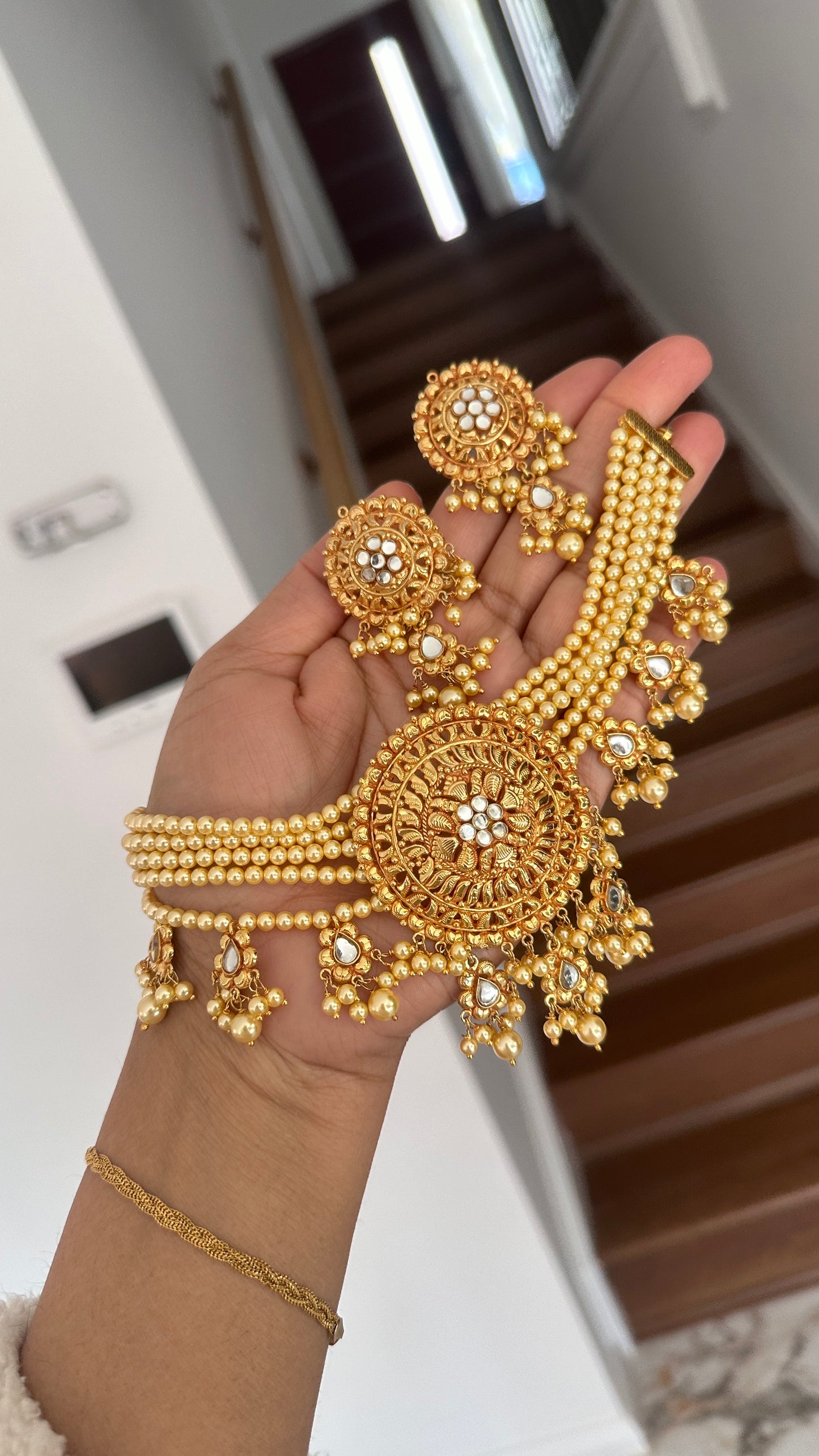 Gold plated necklace Sandookh collection