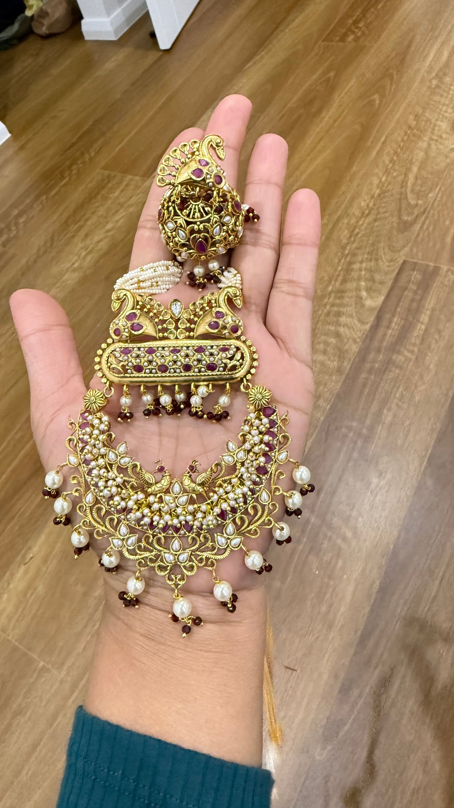 Antique Look long necklace rani haar