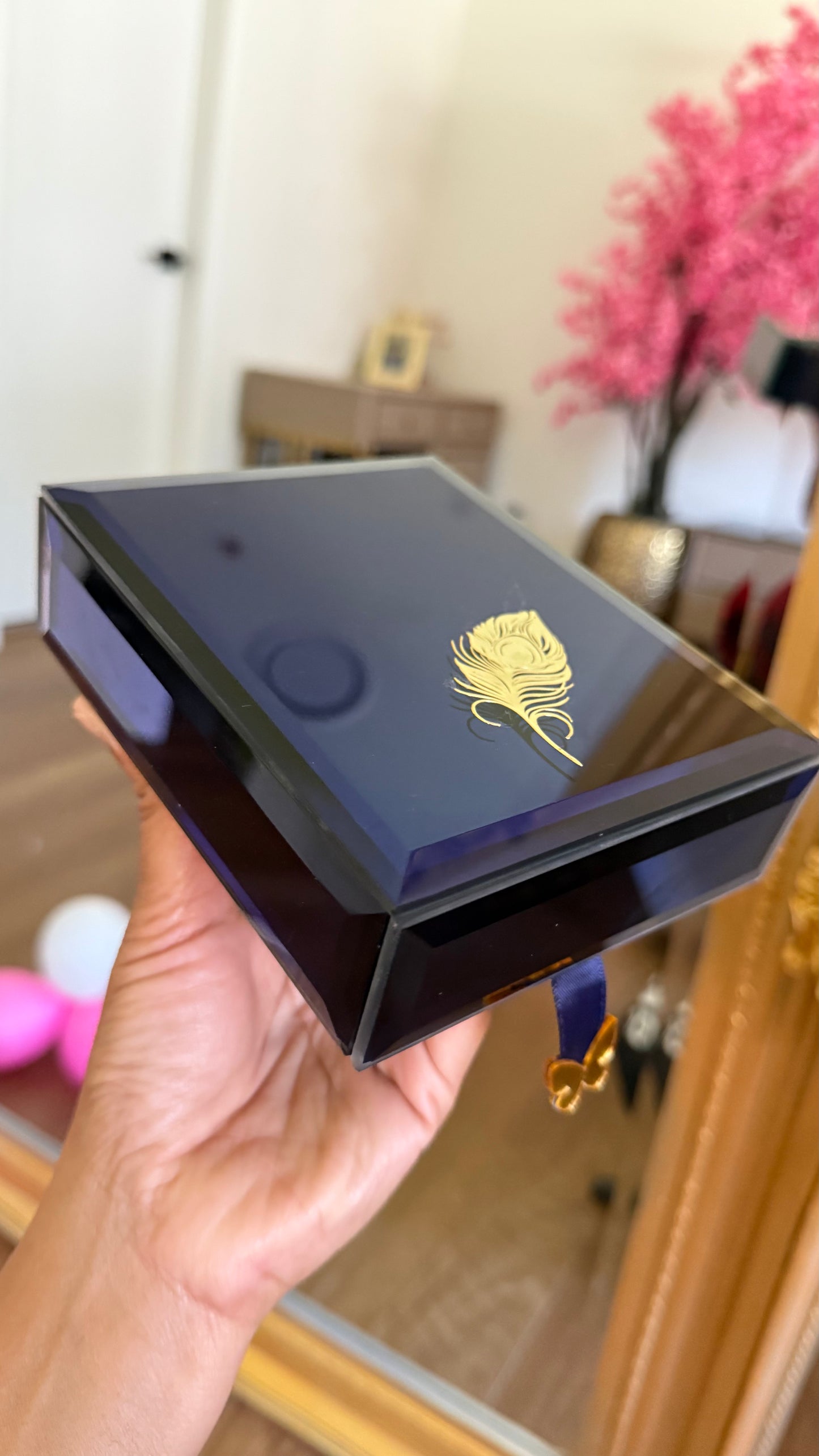 Glass box empty For Rakhi /Jewelry /gift pack