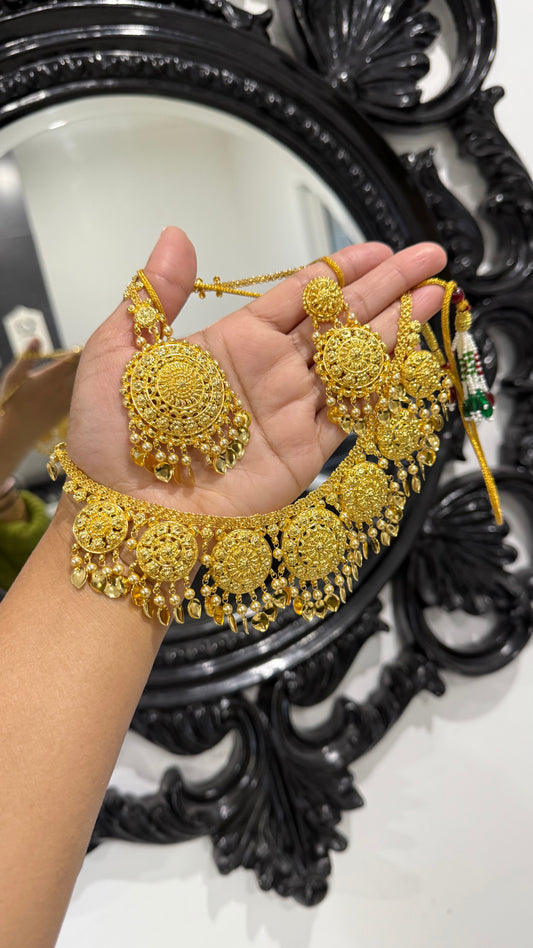 Gold plated necklace Sandookh collection