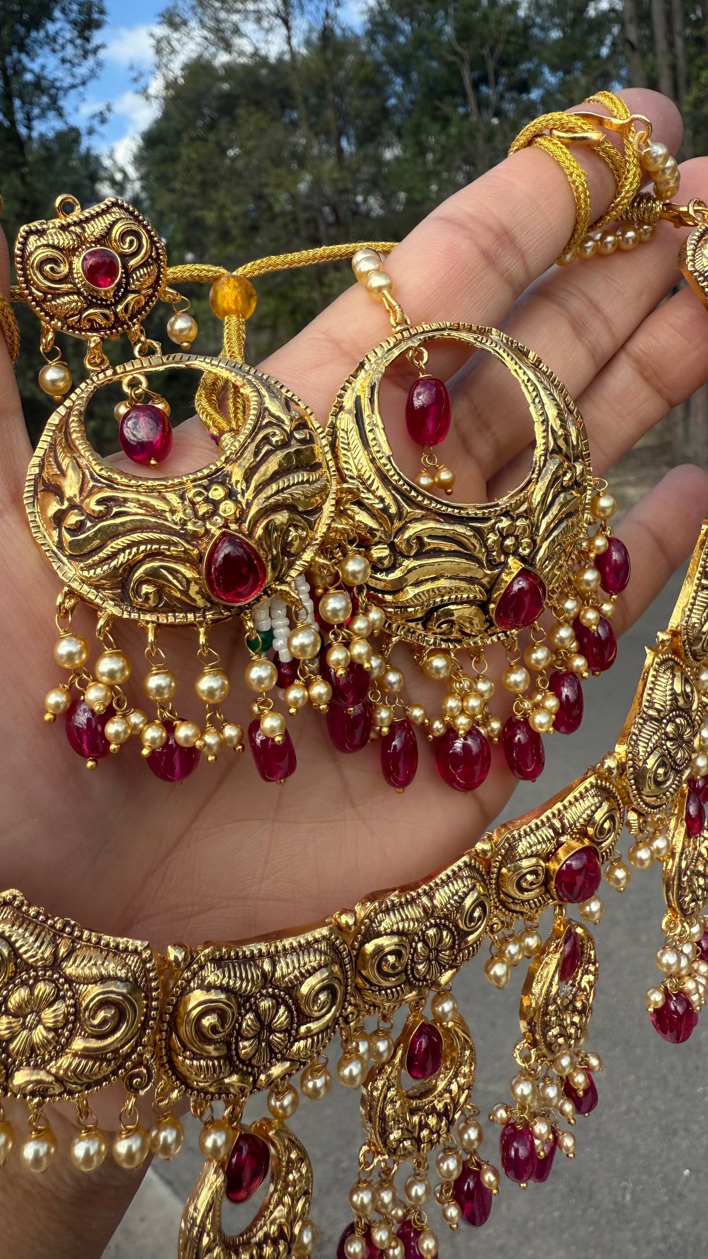 Gold-plated necklace for women
