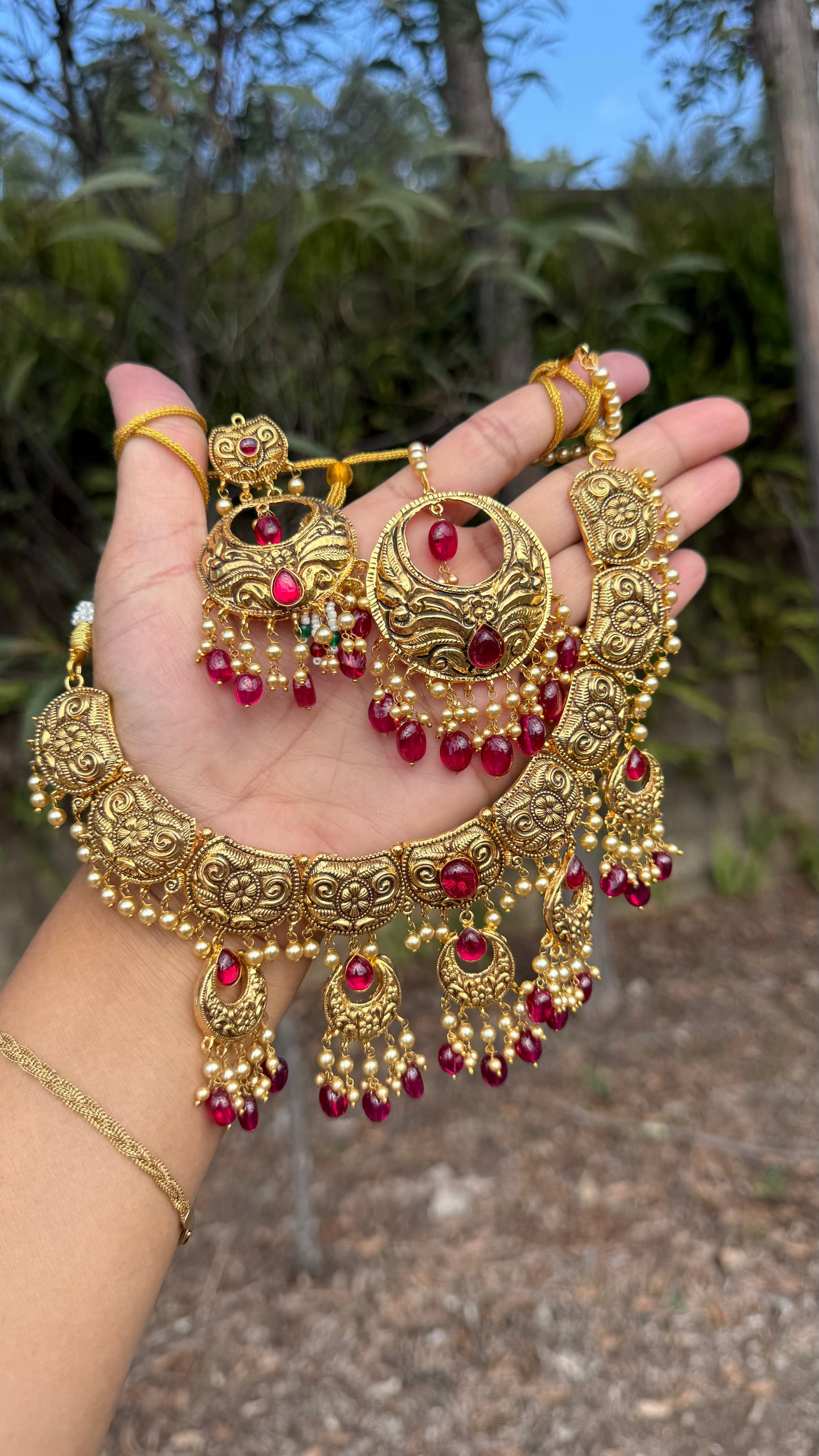Gold-plated necklace for women