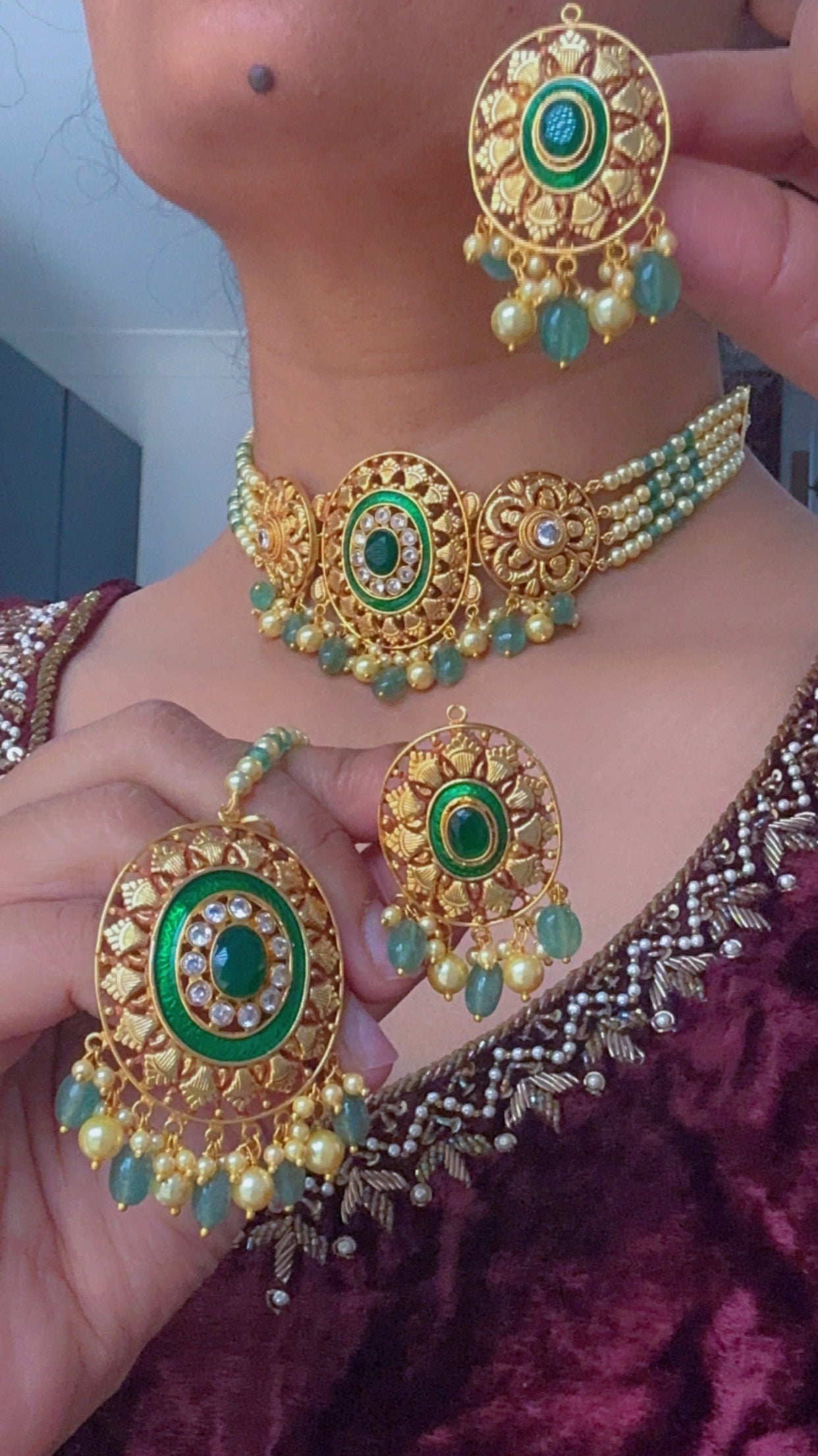 Gold-plated necklace for women