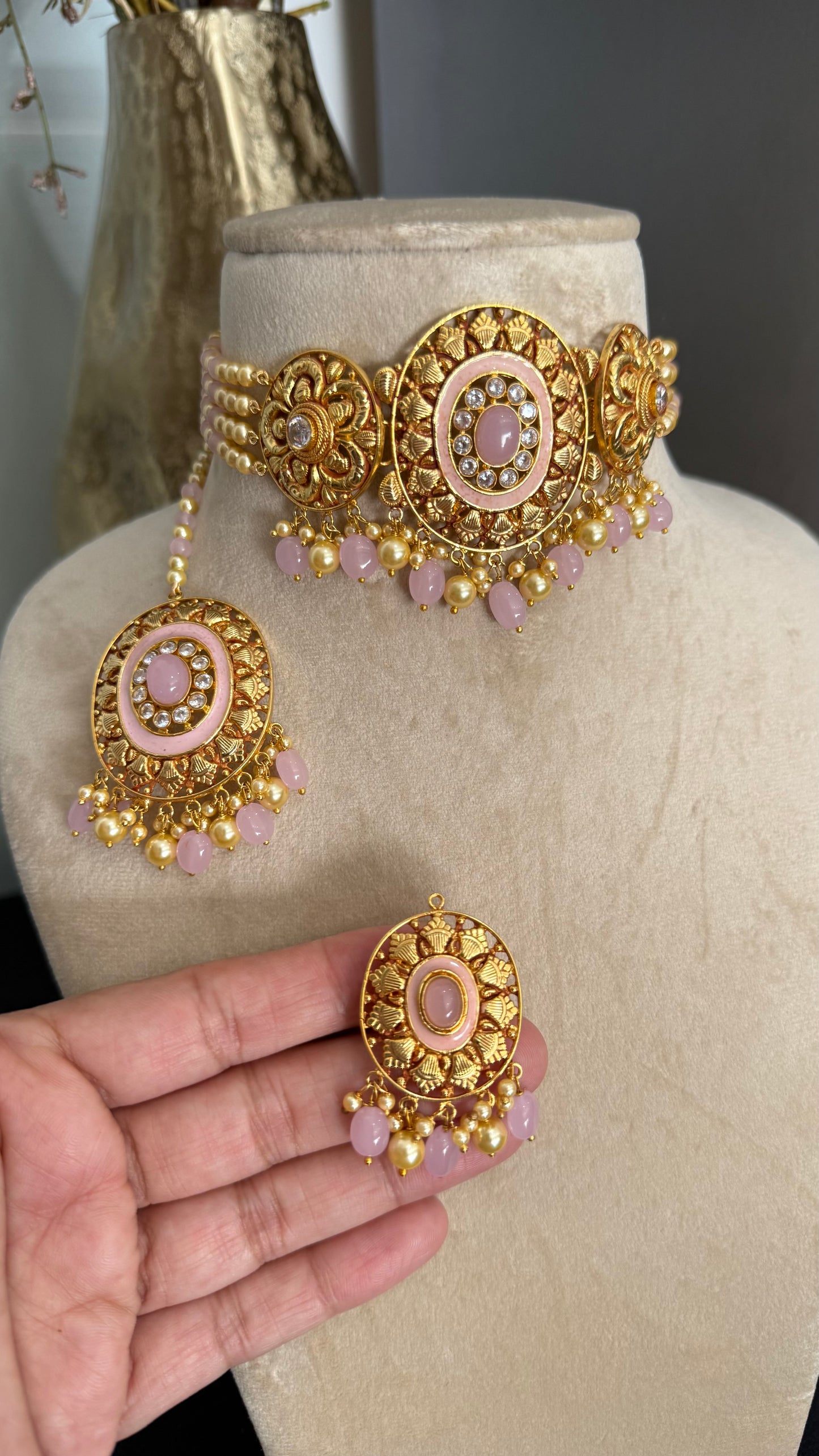 Gold-plated necklace for women