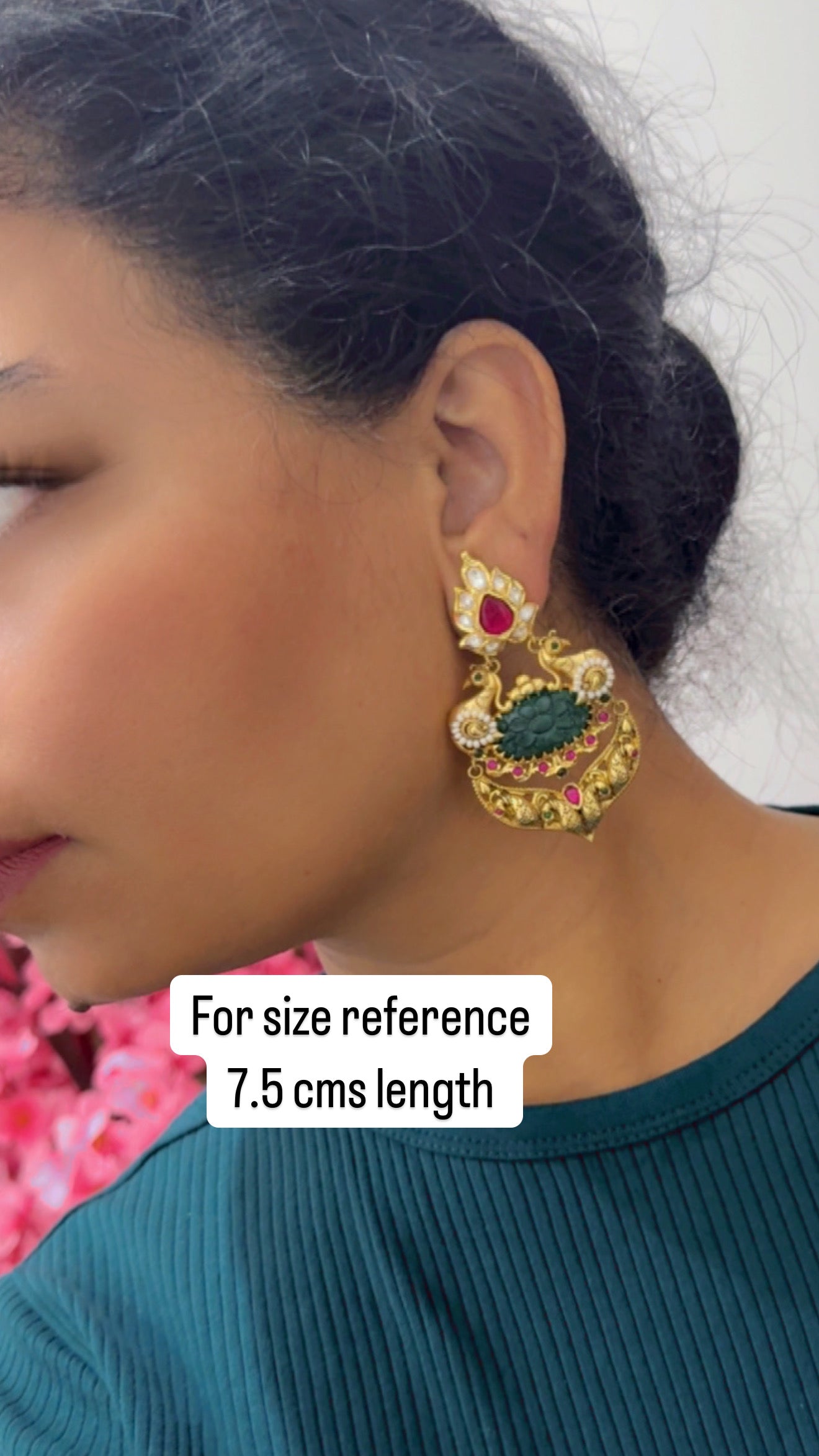 Antique Look Gold Plated Earrings