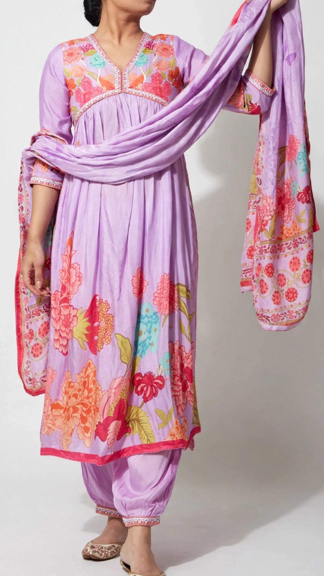 muslin Cotton alia cut style outfit
