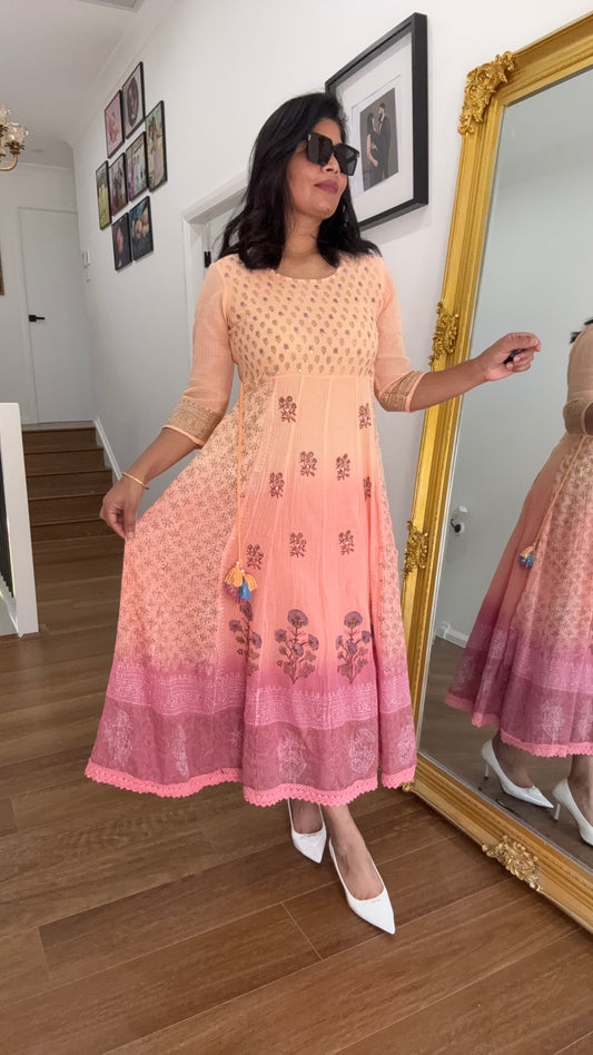 Cotton Anarkali Outfit Suit Australia | Breathable Summer Indian Wear