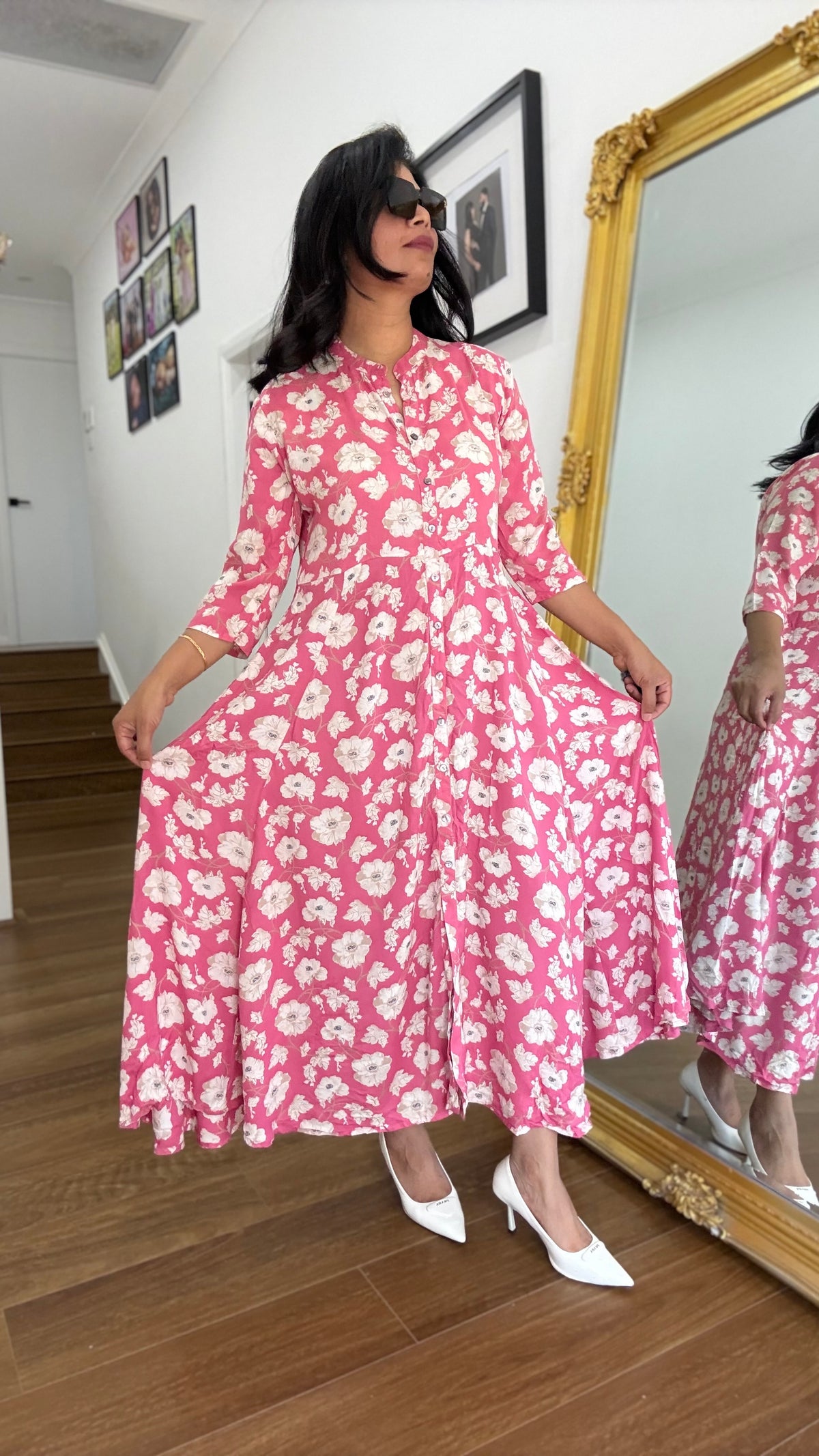 Rayon Cotton Anarkali Outfit Suit Australia | Breathable Summer Indian Wear