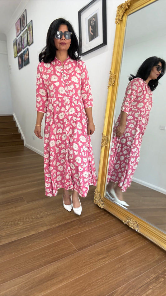 Rayon Cotton Anarkali Outfit Suit Australia | Breathable Summer Indian Wear