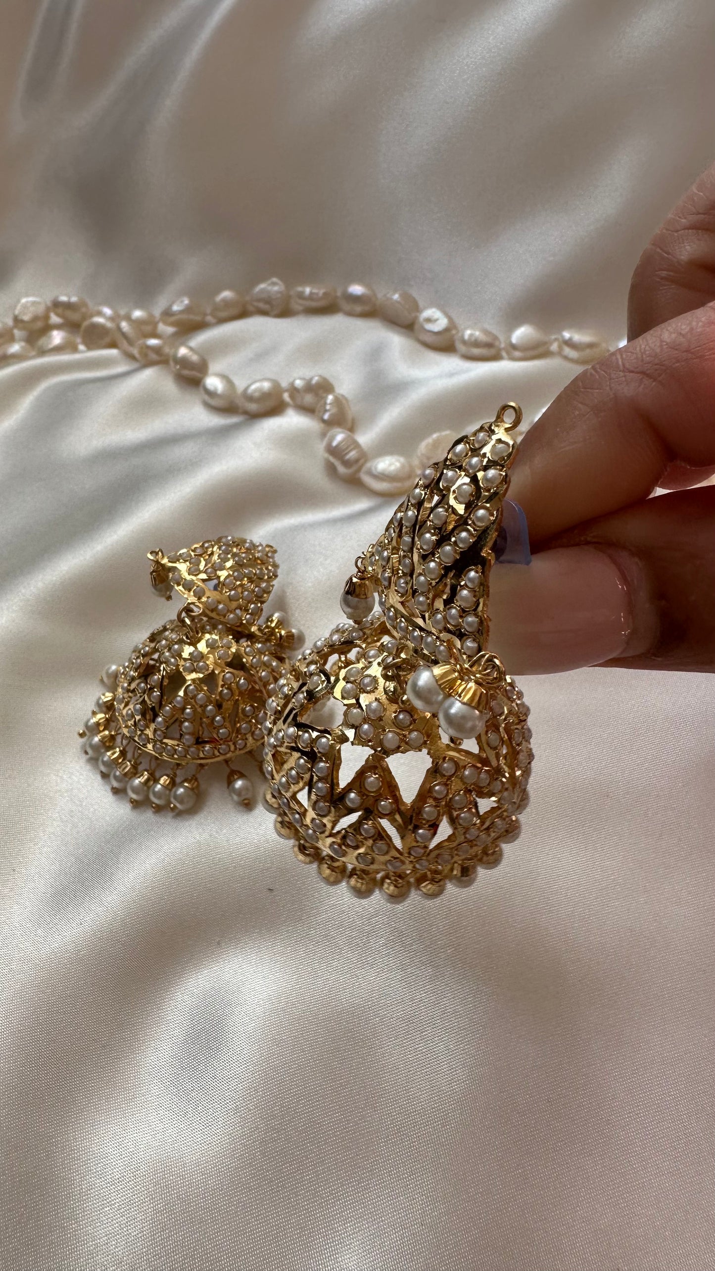 Real jadau jhumki