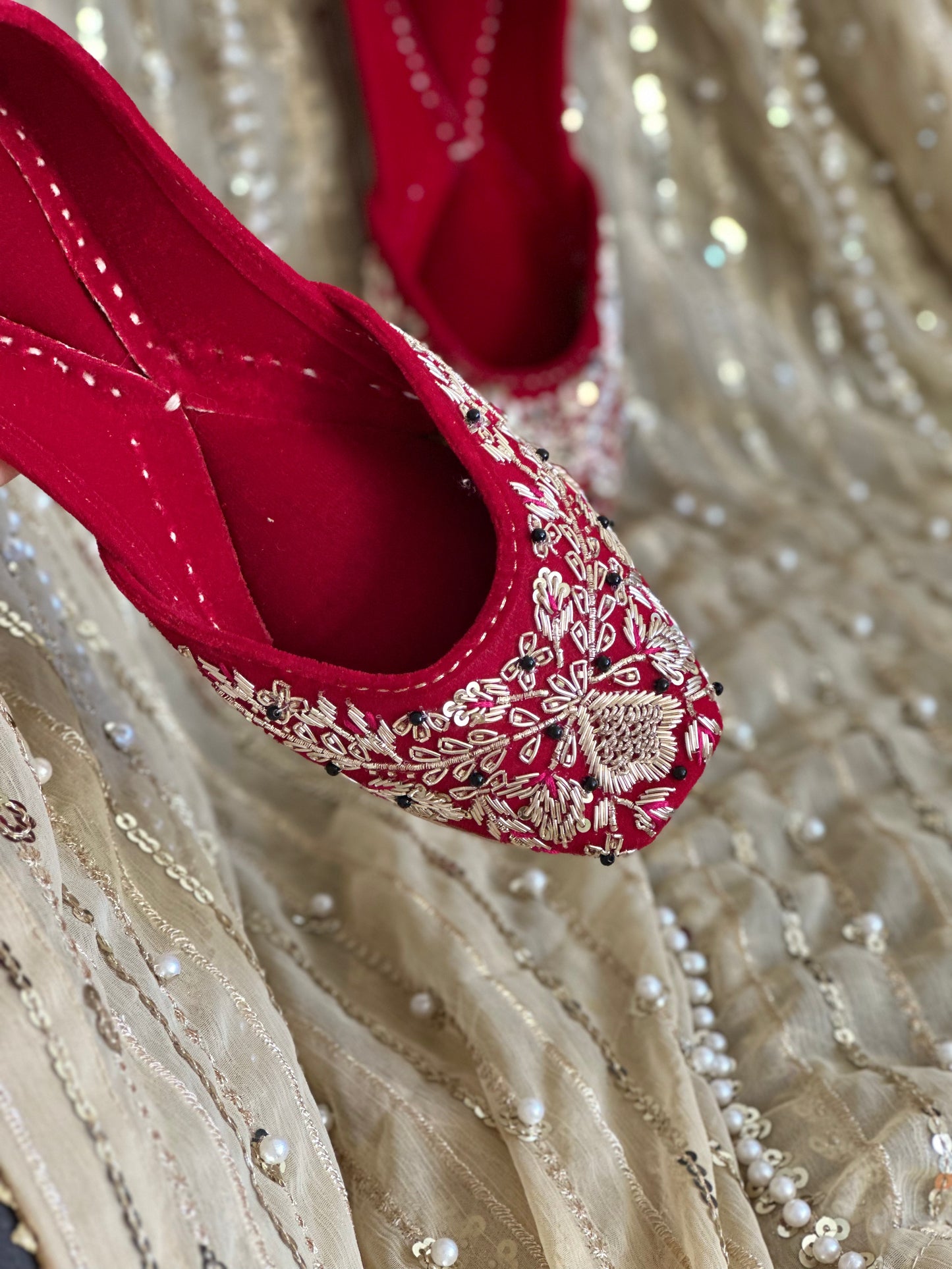 Velvet punjabi jutti Women