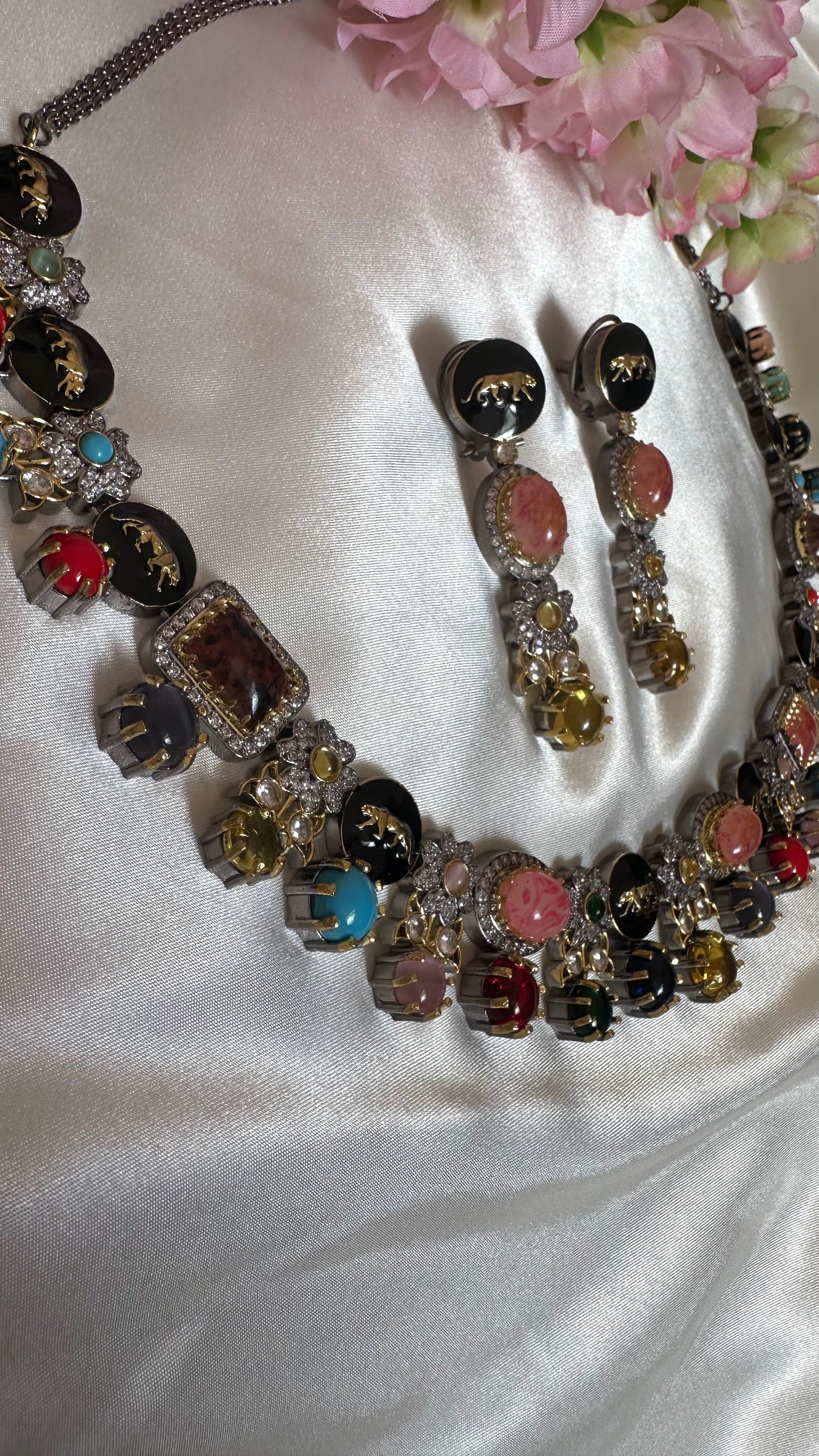 sabyasachi inspired necklace set with earrings